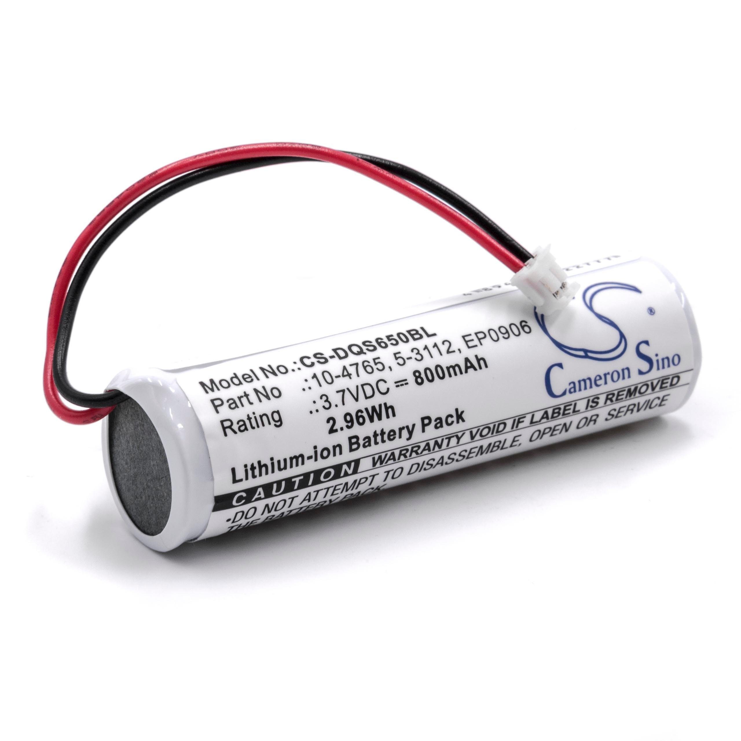 vhbw Ersatz für Datalogic EP0906, 5-3112 für Akku Li-Ion 800 mAh (3,7 V)