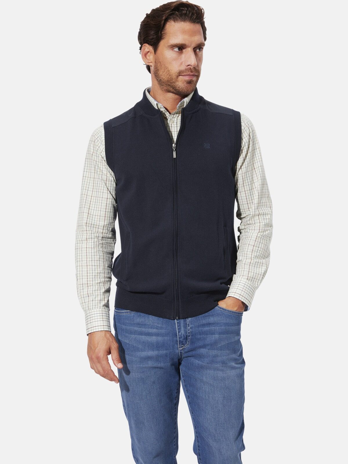 Babista Strickweste RENAR mit Collegekragen günstig online kaufen