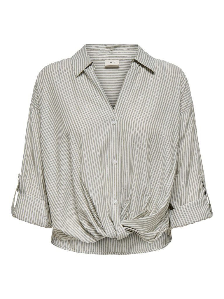 Blusentop JDYSELMA L/S KNOT LUREX SHIRT WVN