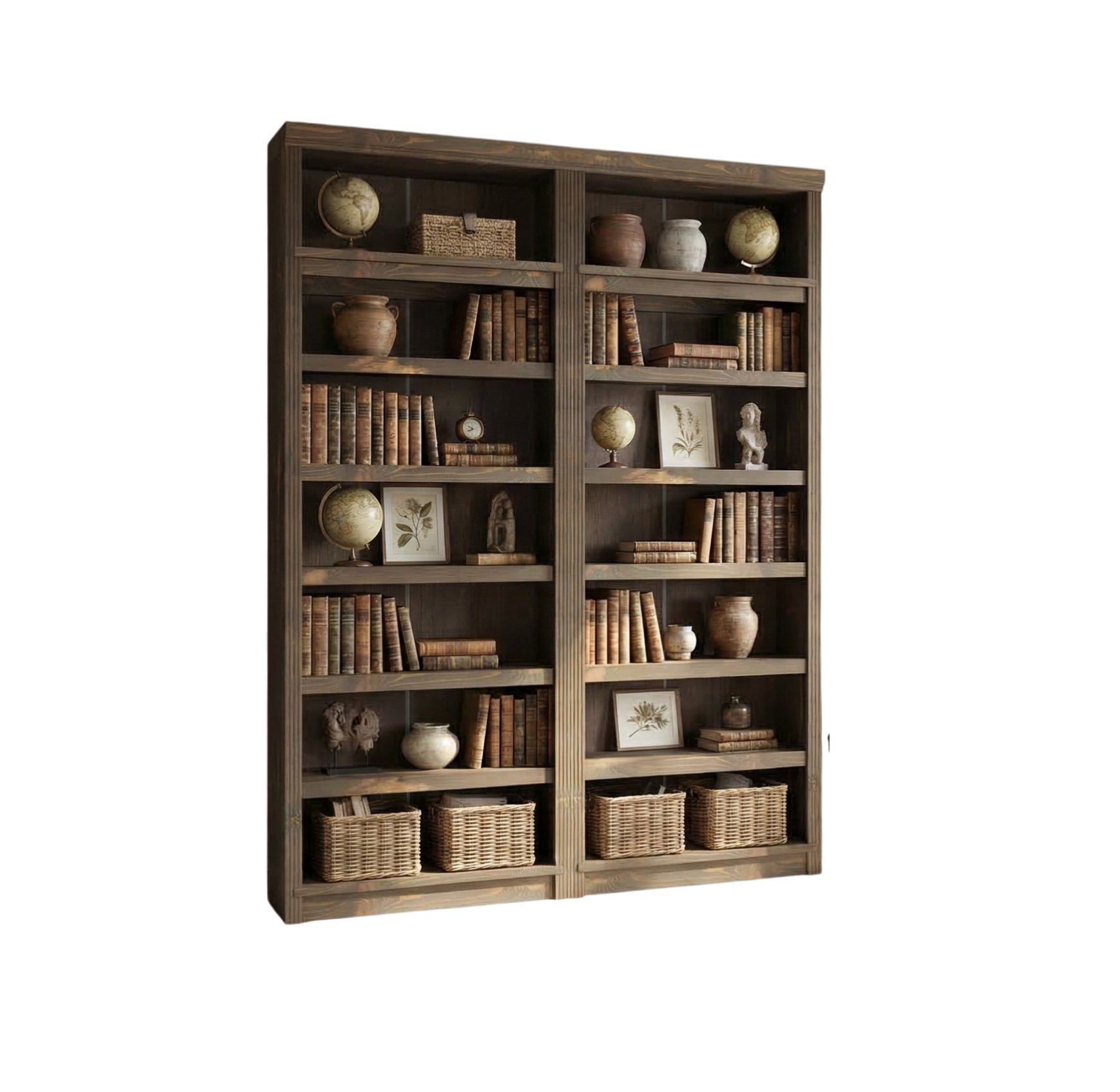 OTTO home Bibliothek Soeren 2 Regale á Breite 80 cm, Höhe 220 cm, Tiefe 29 cm, Set 2-tlg., 2 Bücherregale - zusammen oder getrennt stellbar – Bild 4 von 5