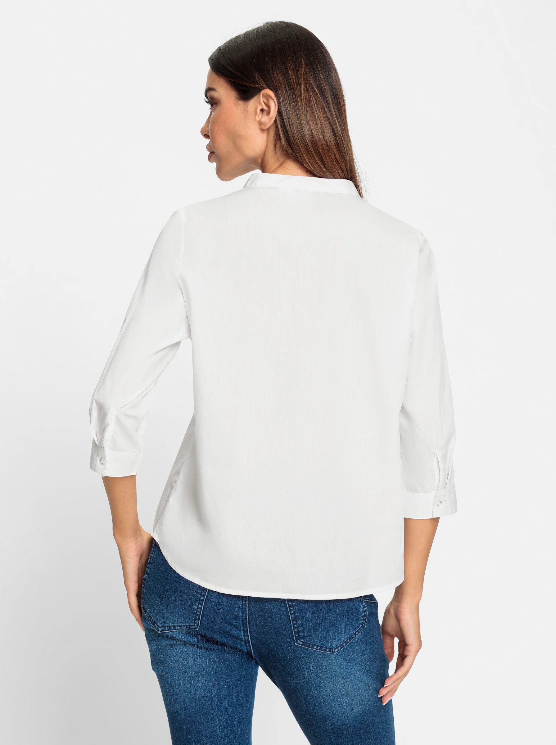 heine Klassische Bluse Baumwollbluse günstig online kaufen