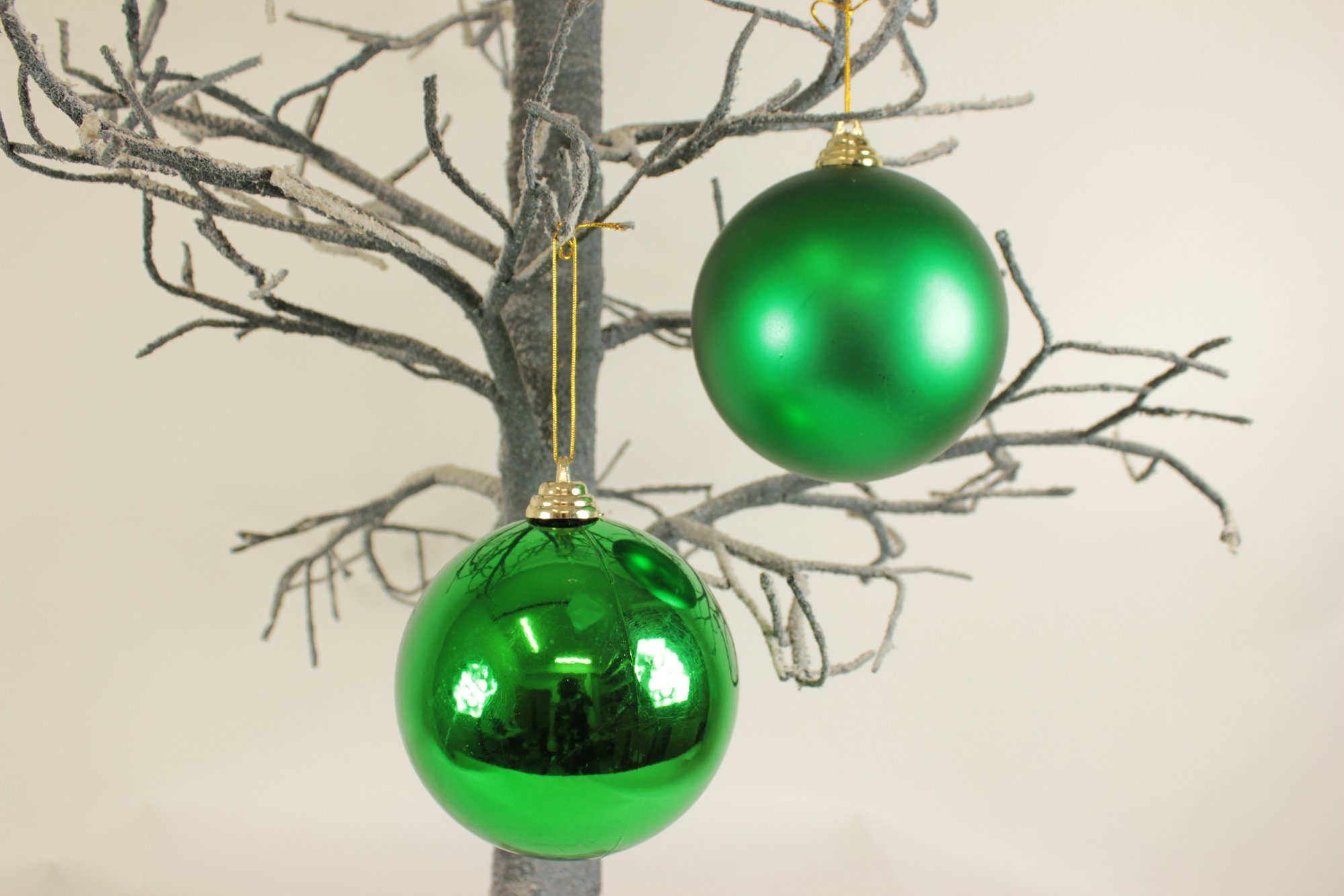 12 der cm Weihnachtsbaumkugel grün Lucht Weihnachtskugeln in Stück 4 Box
