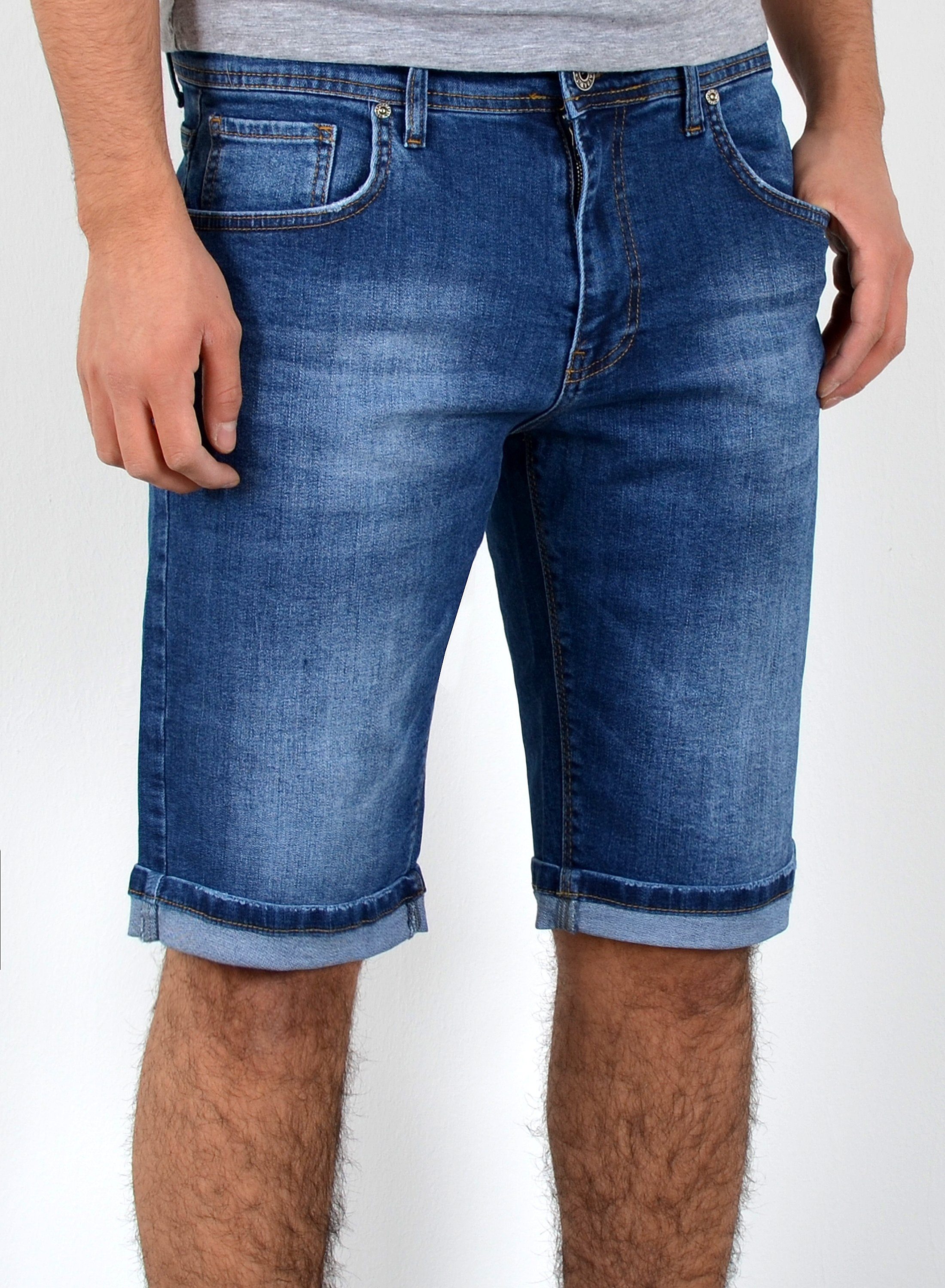ESRA Jeansshorts Herren kurze Jeanshose mit günstig online kaufen