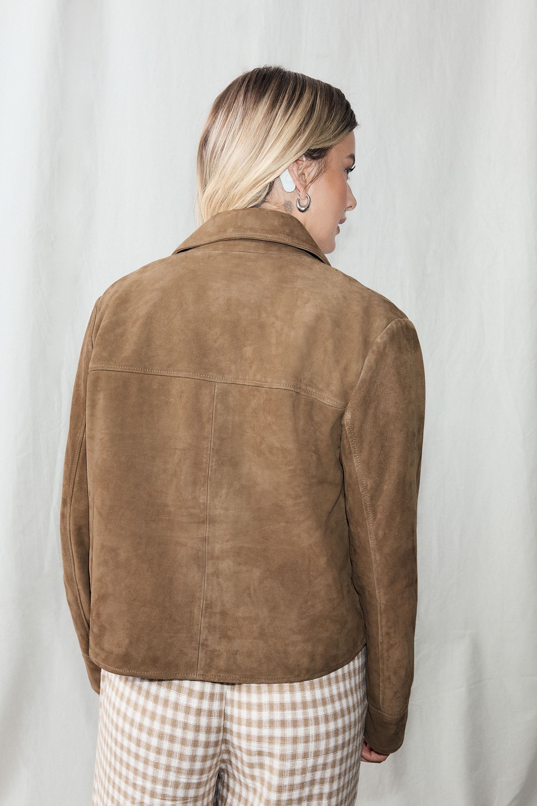 Next Lederjacke N. Premium Jacke aus echtem Veloursleder (1-St)