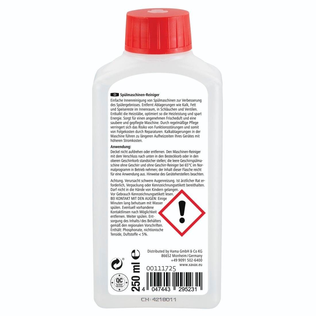 Xavax Reinigungs-Set Spülmaschinenreiniger Frischeduft, 250 ml, Maschinenpflege, 250 ml
