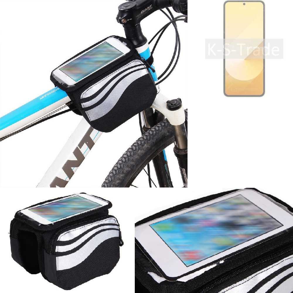 K-S-Trade Handyhülle für Samsung Galaxy Z Flip6, Rahmentasche Fahrrad-Halterung Rahmenhalterung Fahrrad