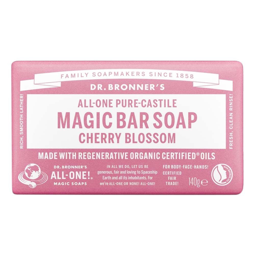 Dr. Bronners Handseife Kirschblüte - Stückseife All-One Magic Bar Soap 140g