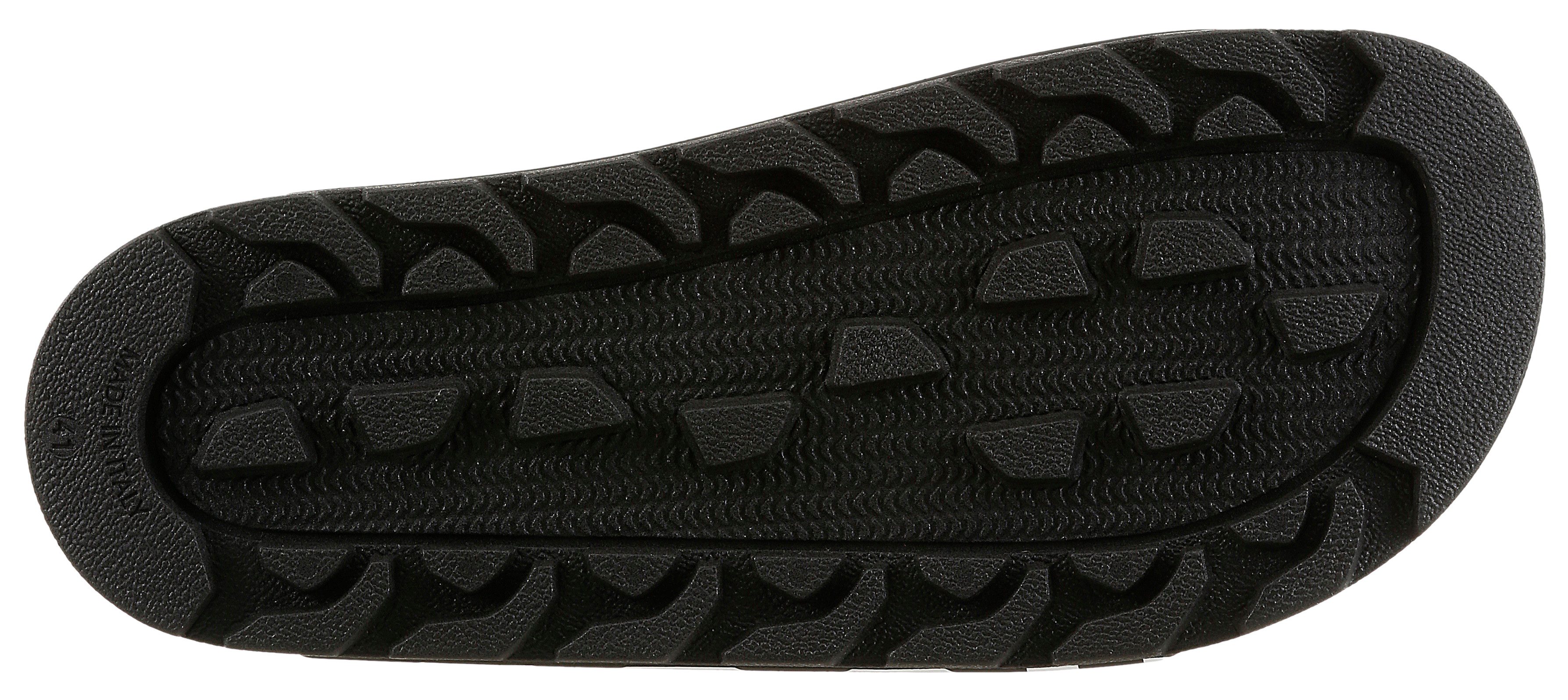 HUGO Evander_Sand Pantolette Logo Sandale, Sommerschuh, Strandschuh mit zwei Klettverschluss-Riemen