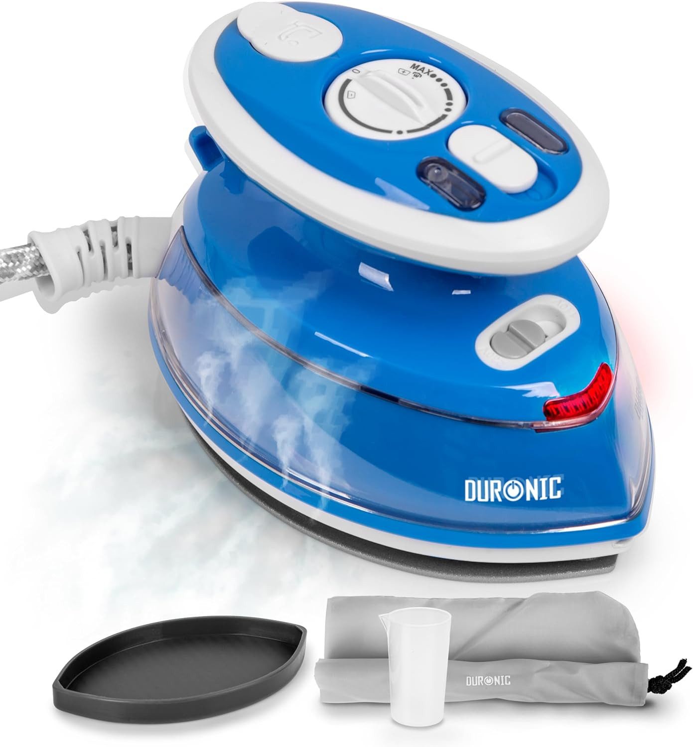 Duronic Reise-Dampfbügeleisen SI3 BE Дорожнє залізо, 400 W Minibügeleisen, Праски für Hobby