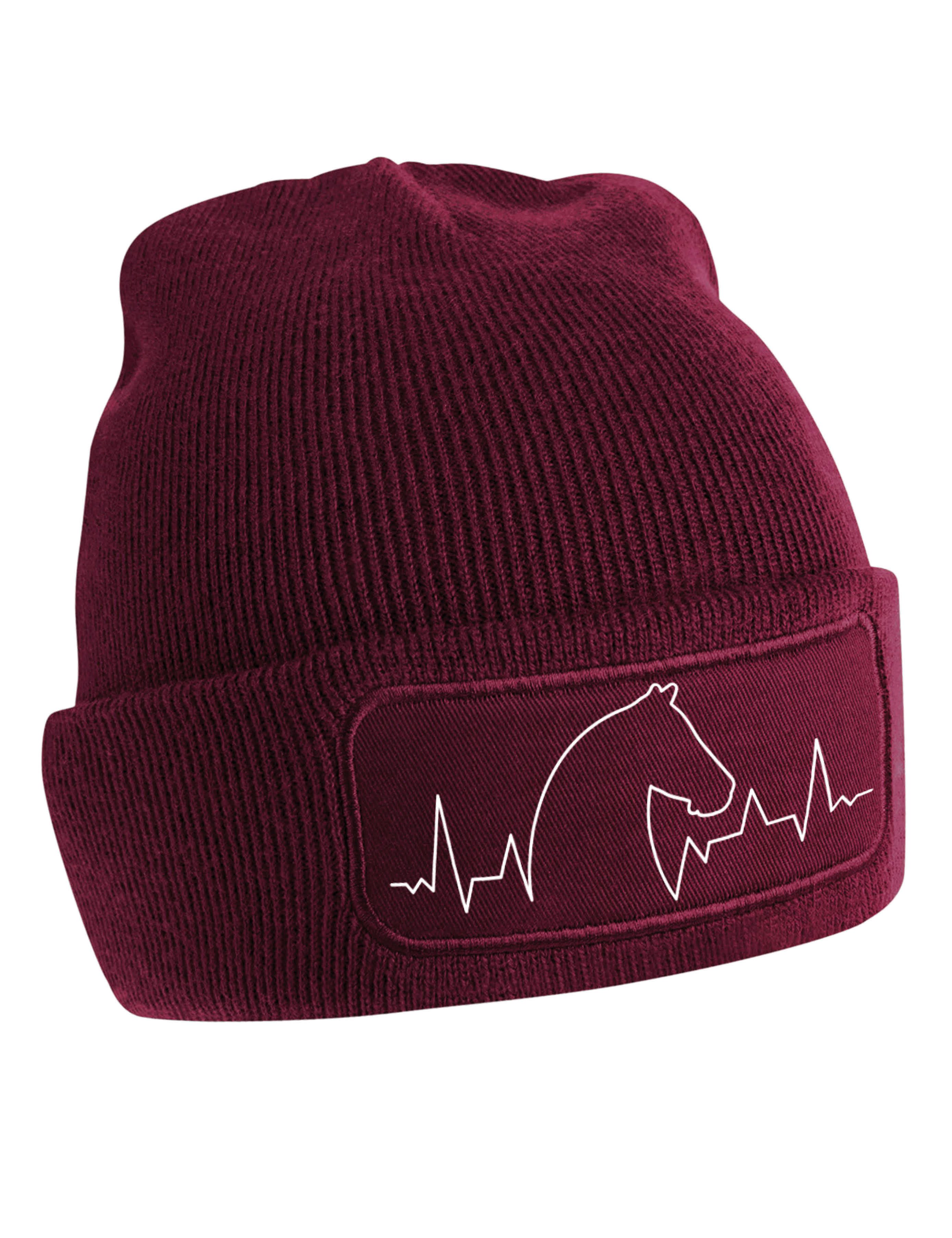 Youth Designz Beanie Heart beat Pferd Bauernhof Reiten unisex Beanie Mütze günstig online kaufen