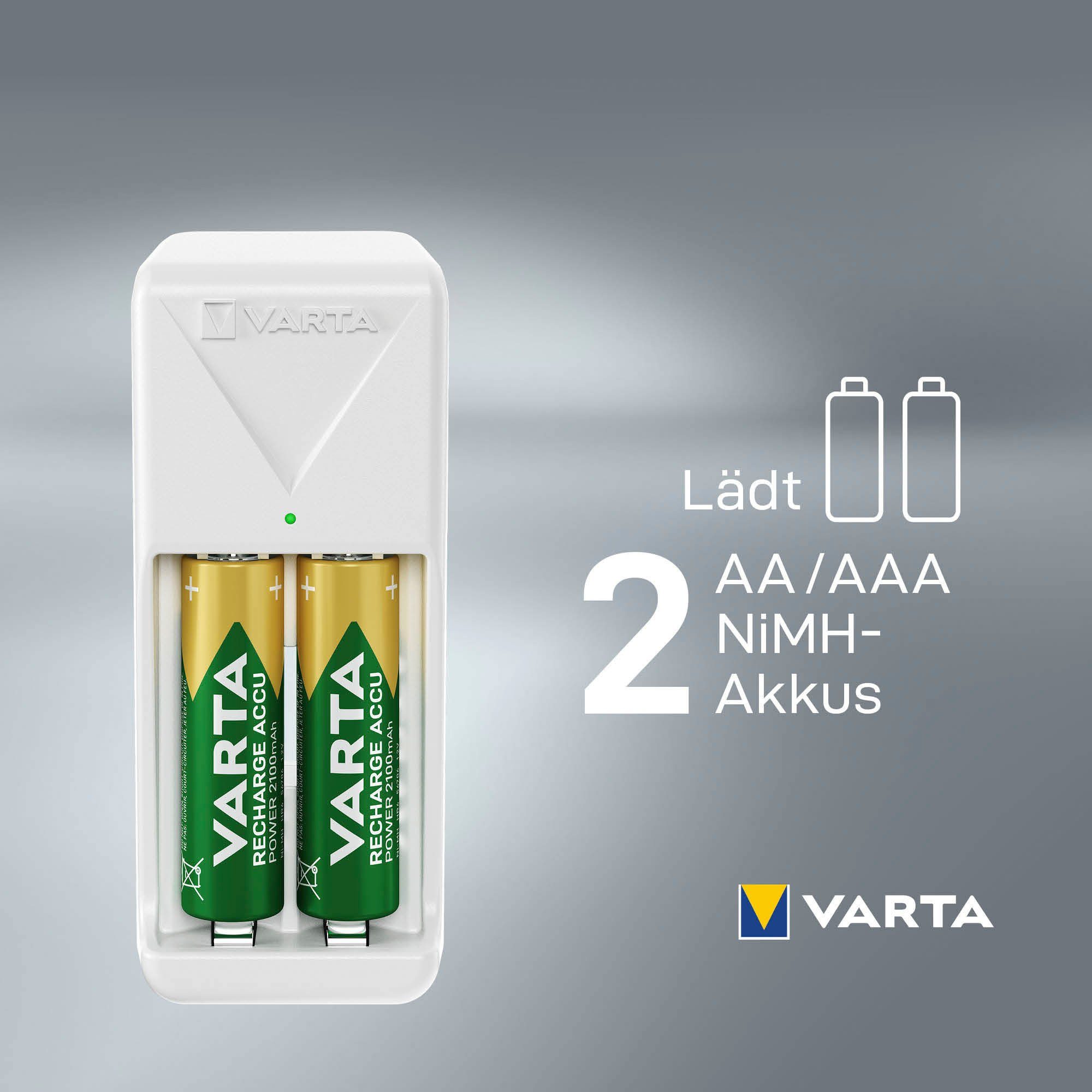 VARTA Mini (1-tlg) Charger Batterie-Ladegerät