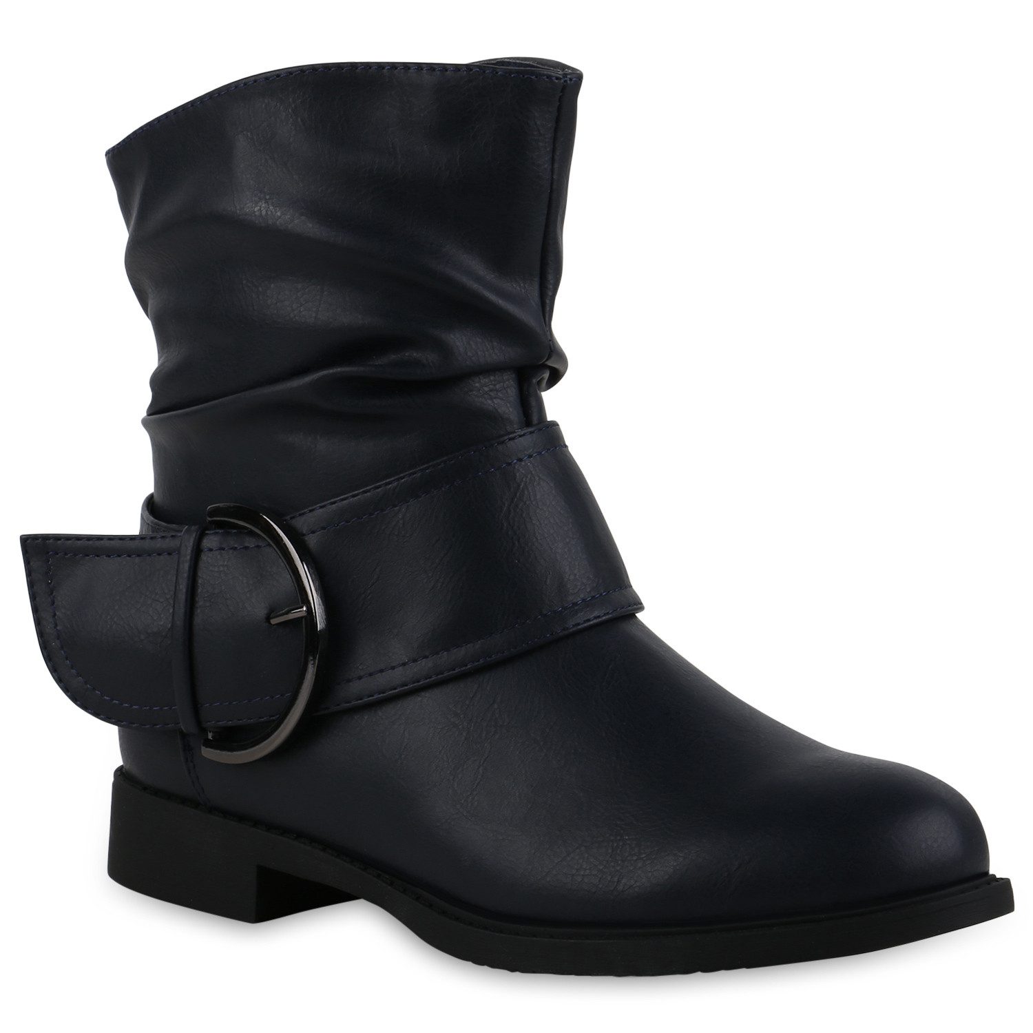VAN HILL 837602 Schlupfboots Damen Leicht Gefütterte Schlupfstiefeletten Schnallen