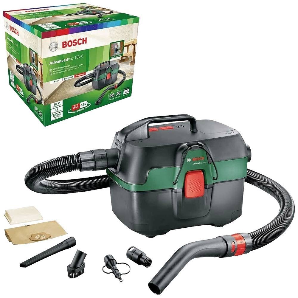 Bosch Home AdvancedVac Nass-Trocken-Sauger 18V-8 (ohne Garden & Akku