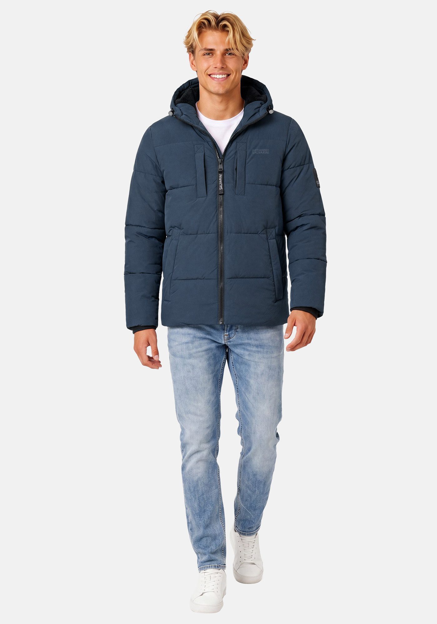 Alessandro Salvarini Winterjacke ASKelvin innen komplett mit warmem Teddyfell