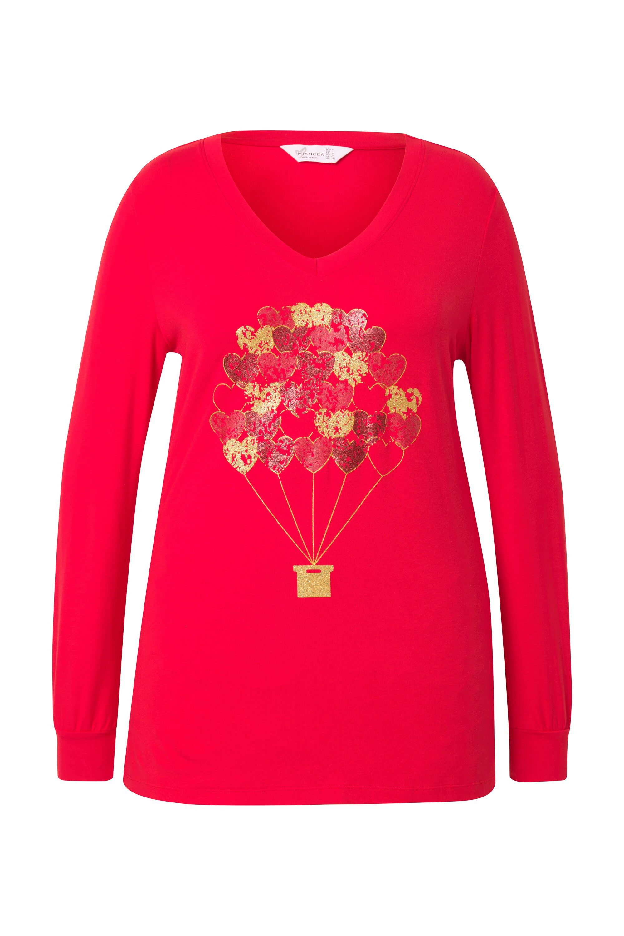 MIAMODA T-Shirt Langarmshirt Classic Fit Luftballons günstig online kaufen