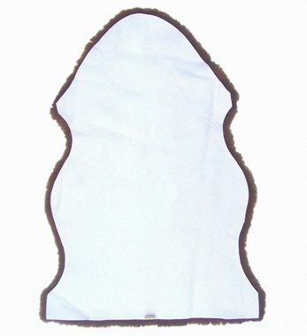Fellteppich Natur Lammfell schokobraun geschoren Gerbung mit Alaun ca. 100 cm, Chamier Lammfellprodukte