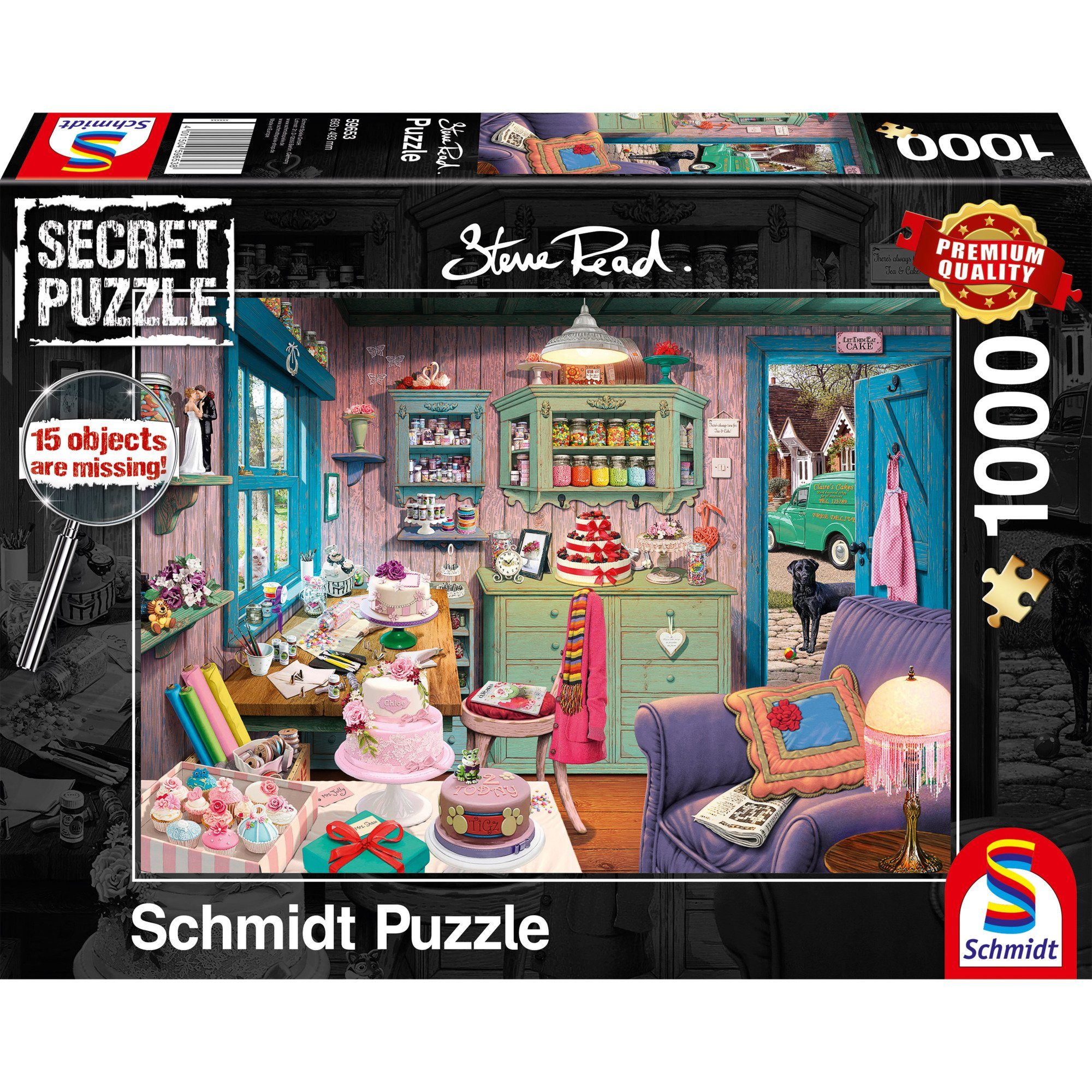 Schmidt Spiele Puzzle Schmidt Spiele Steve Read: Secret Puzzles -, 1000 Puzzleteile