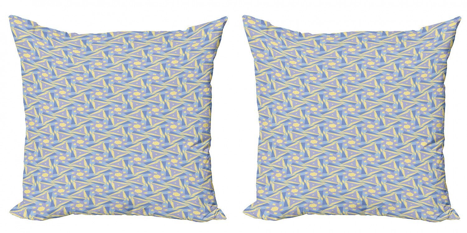 Kissenbezüge Modern Accent Doppelseitiger Digitaldruck, Abakuhaus (2 Stück), Polygonen Pastel Moderne Formen