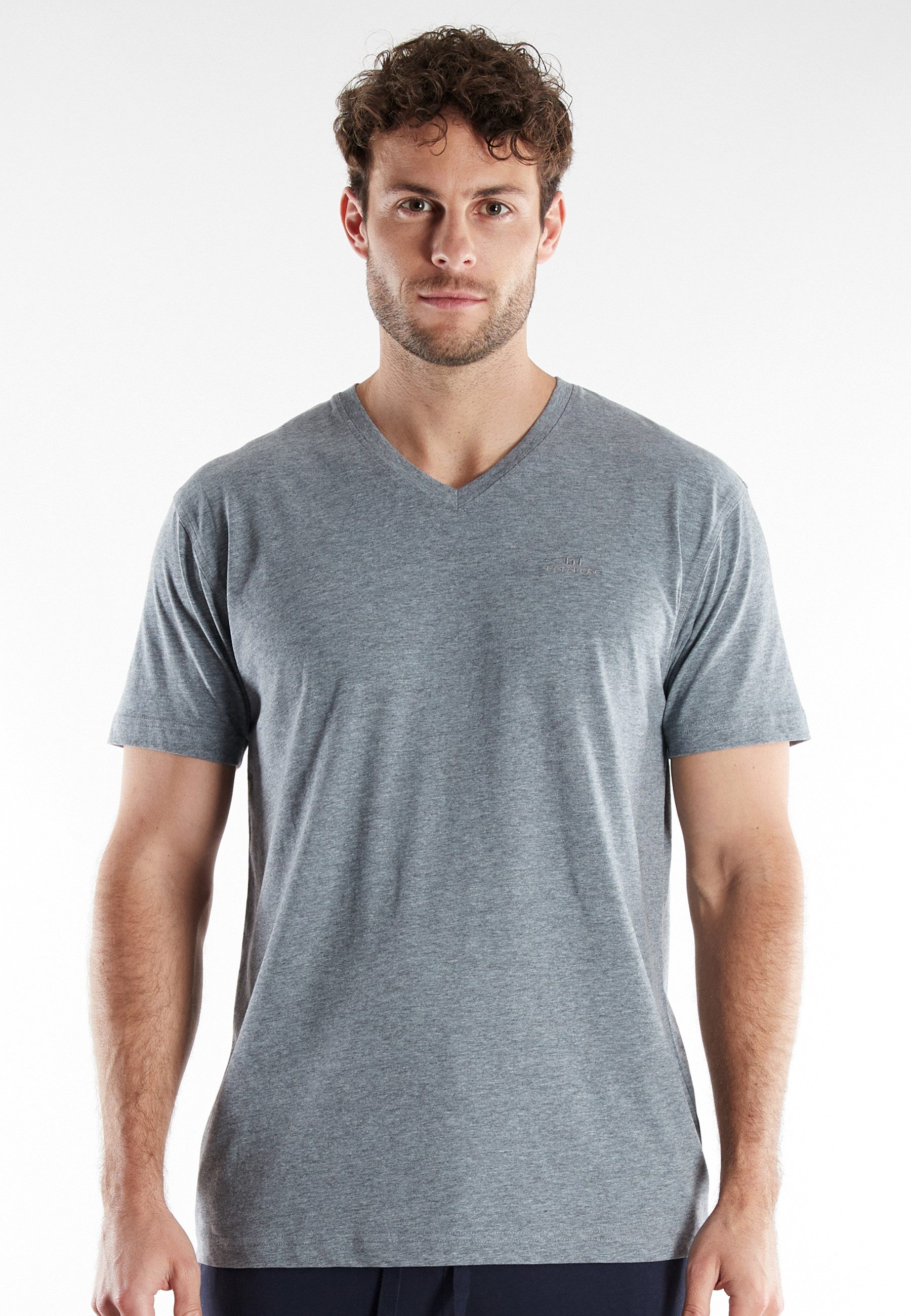 GÖTZBURG T-Shirt V-Ausschnitt, Single-Jersey Qualität, kurzarm