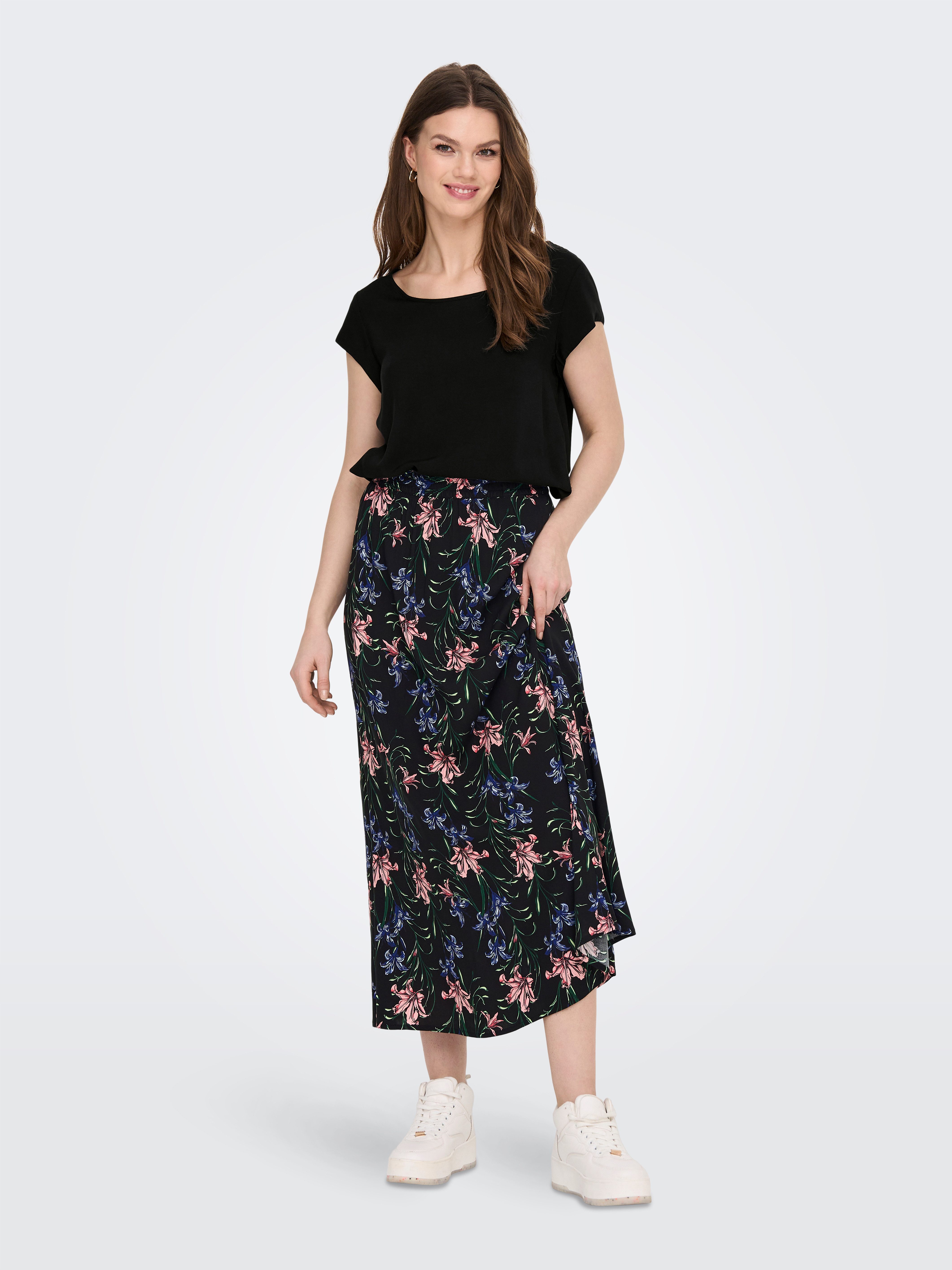 ONLY Blusenshirt ONLNOVA LIFE VIS S/S TOP SOLID