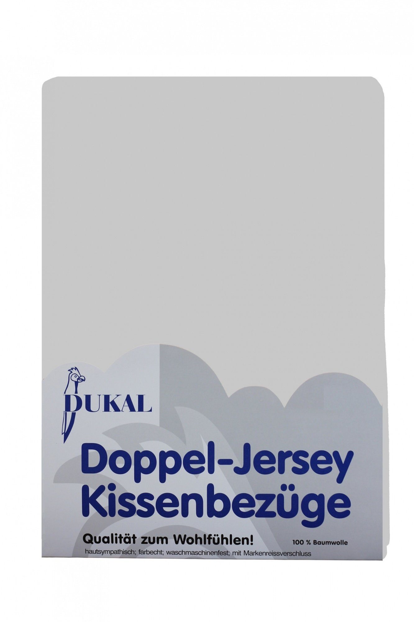 Kissenbezüge aus hochwertigem Doppel-Jersey, 100% Baumwolle, DUKAL (1 Stück), 40x60 cm, mit Reißverschluss, Made in Germany