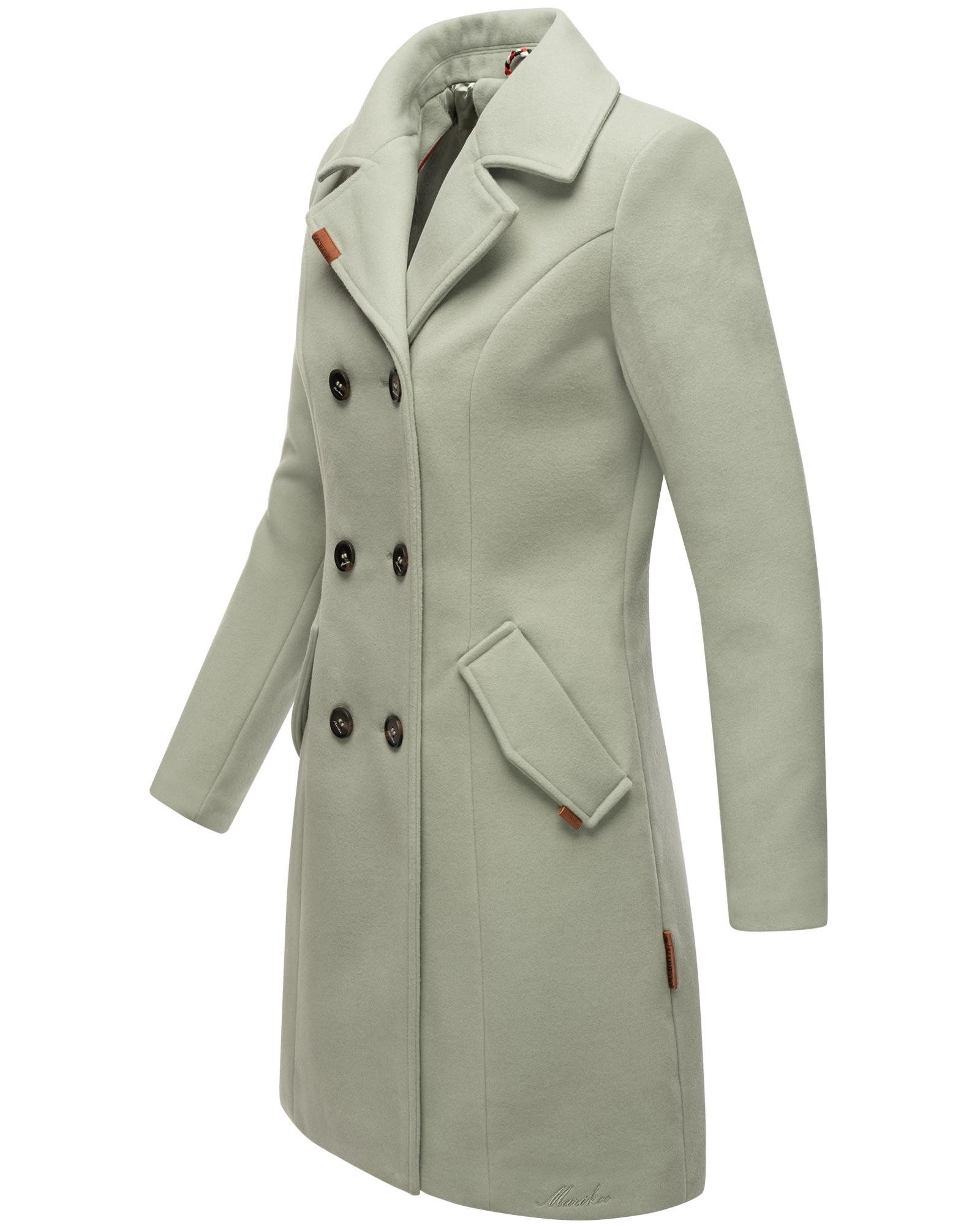 Marikoo Wollmantel Nanakoo edler Damen Trenchcoat günstig online kaufen