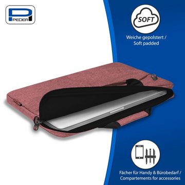 PEDEA Laptoptasche Notebooktasche Fashion bis 39,6 cm (bis 15,6), dicke Polsterung und ein fleeceartiges, weiches Innenfutter