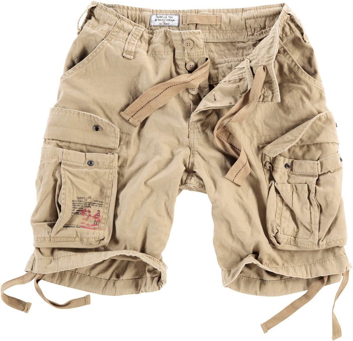 Trooper Cargoshorts Airborne Bermuda Baumwolle Sommer Shorts Kurze Hose Army knielang Unifarben, Camouflage, Cargo Shorts