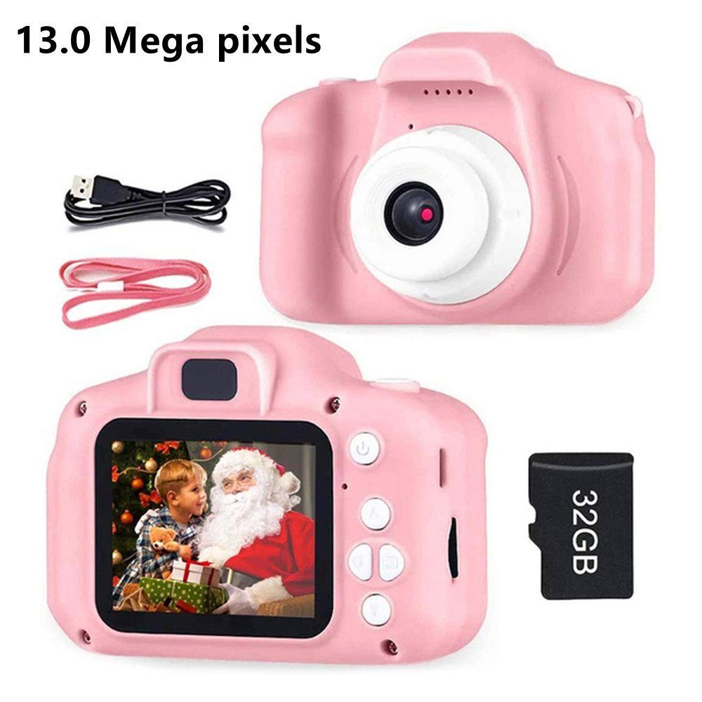 Gontence HD-Digitalvideokameras(mit 32 GB SD-Karte) Kinderkamera Kinderkamera