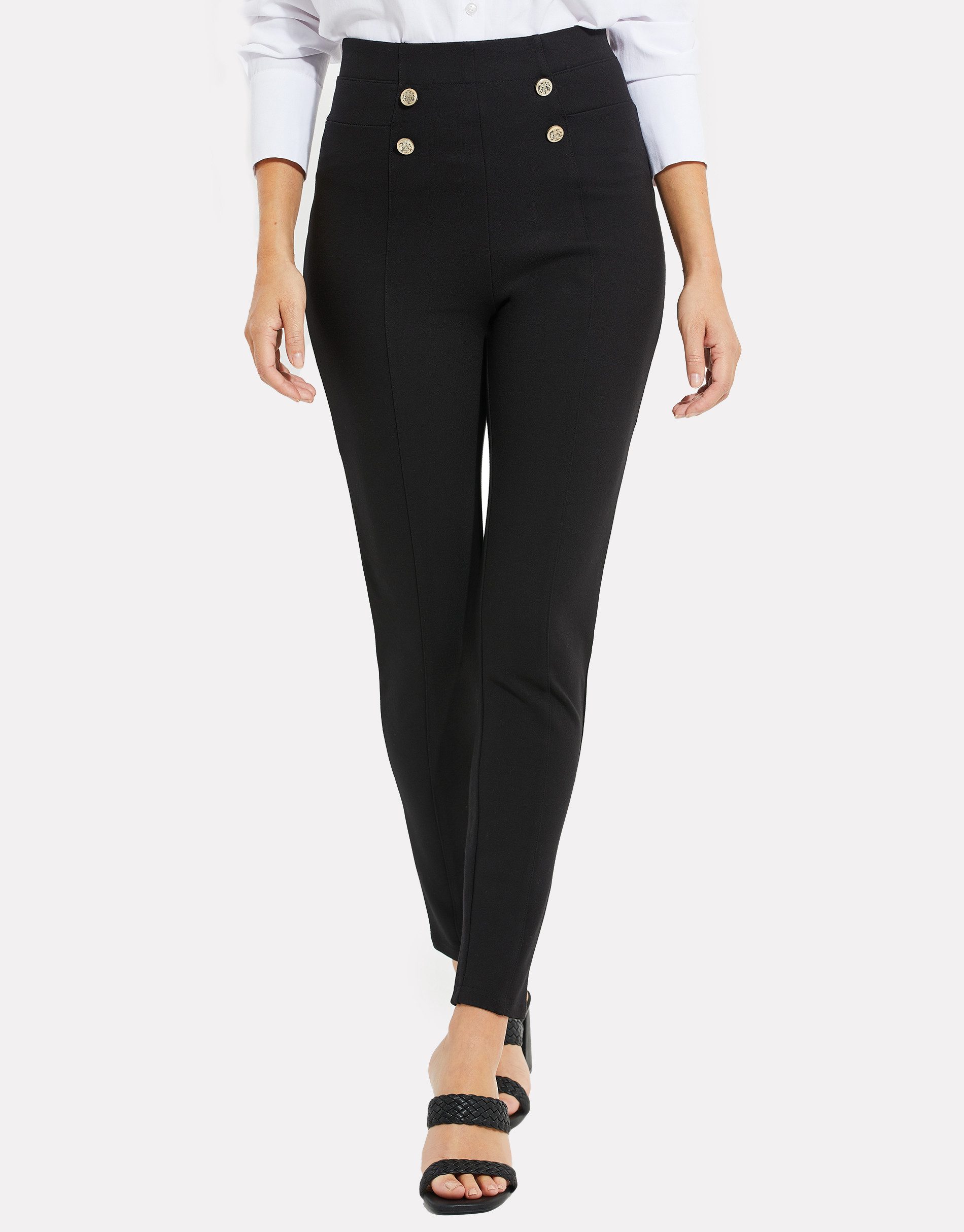 Threadbare Stoffhose THB William Trouser with Military Button (1-tlg) mit e günstig online kaufen