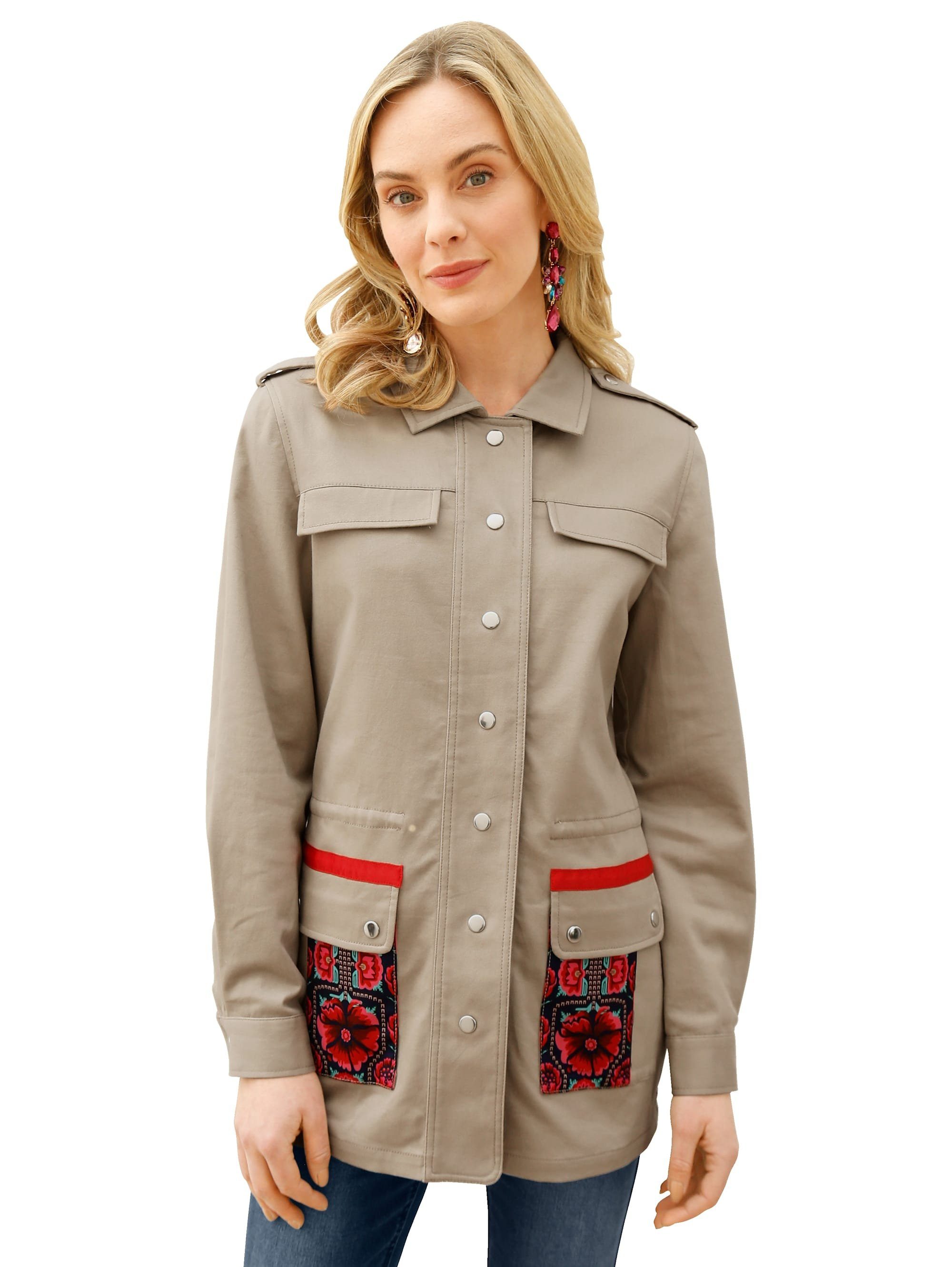Amy Vermont Military-Jacke mit floralem Muster im Rücken online kaufen |  OTTO