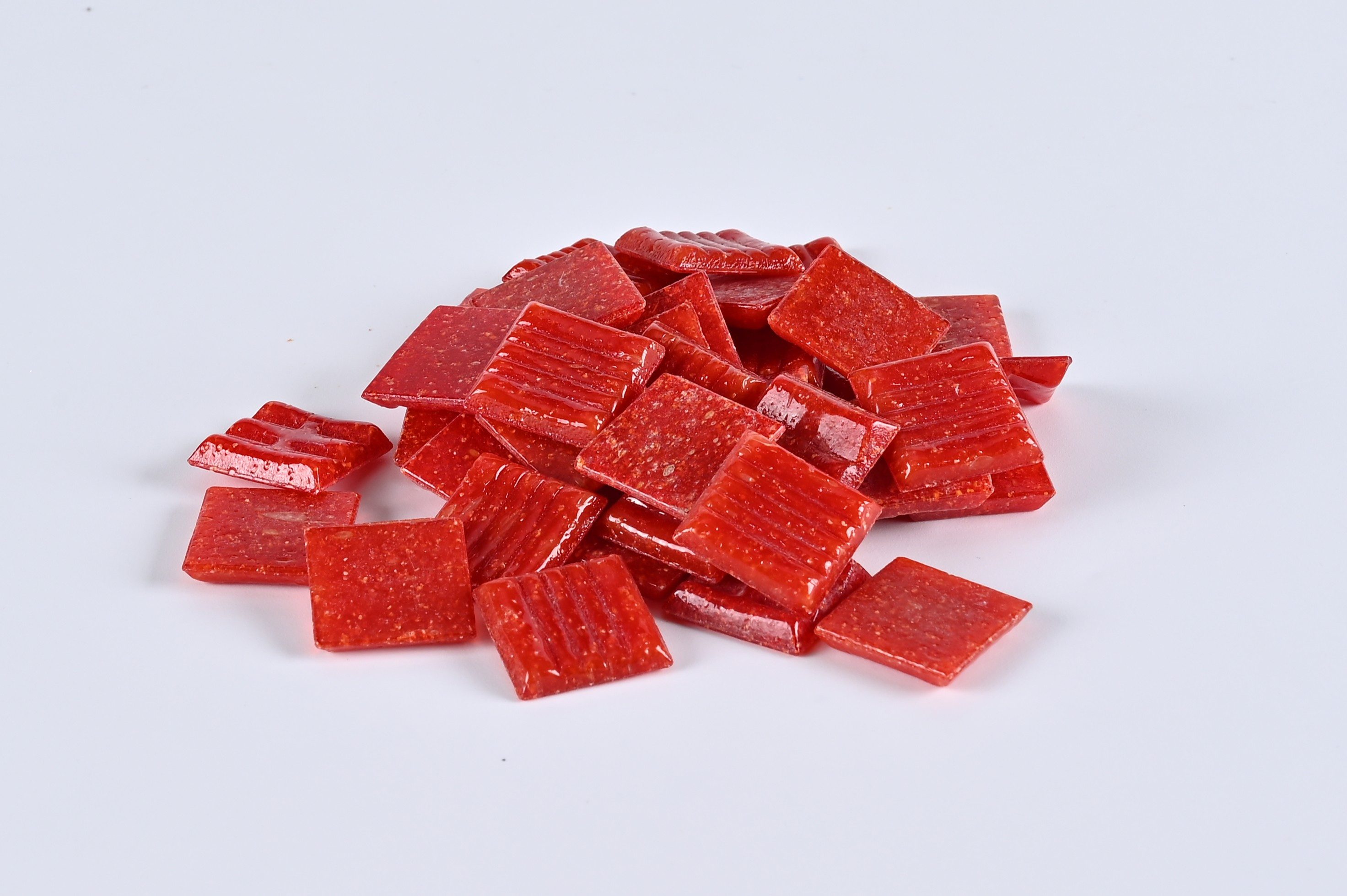 Armena Mosaikfliesen Mosaikfliesen Glasmosaik Bastelmaterial Mosaik DIY Wandfliesen 260g, tiefrot