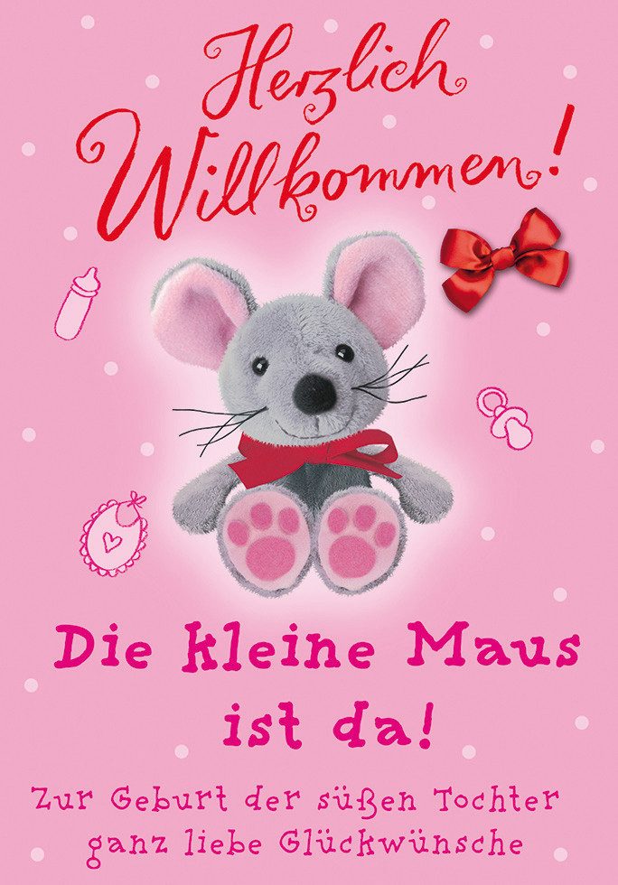 Perleberg Grußkarten Geburt – Baby – Freudiges Ereignis - Glückwunschkarte im Format