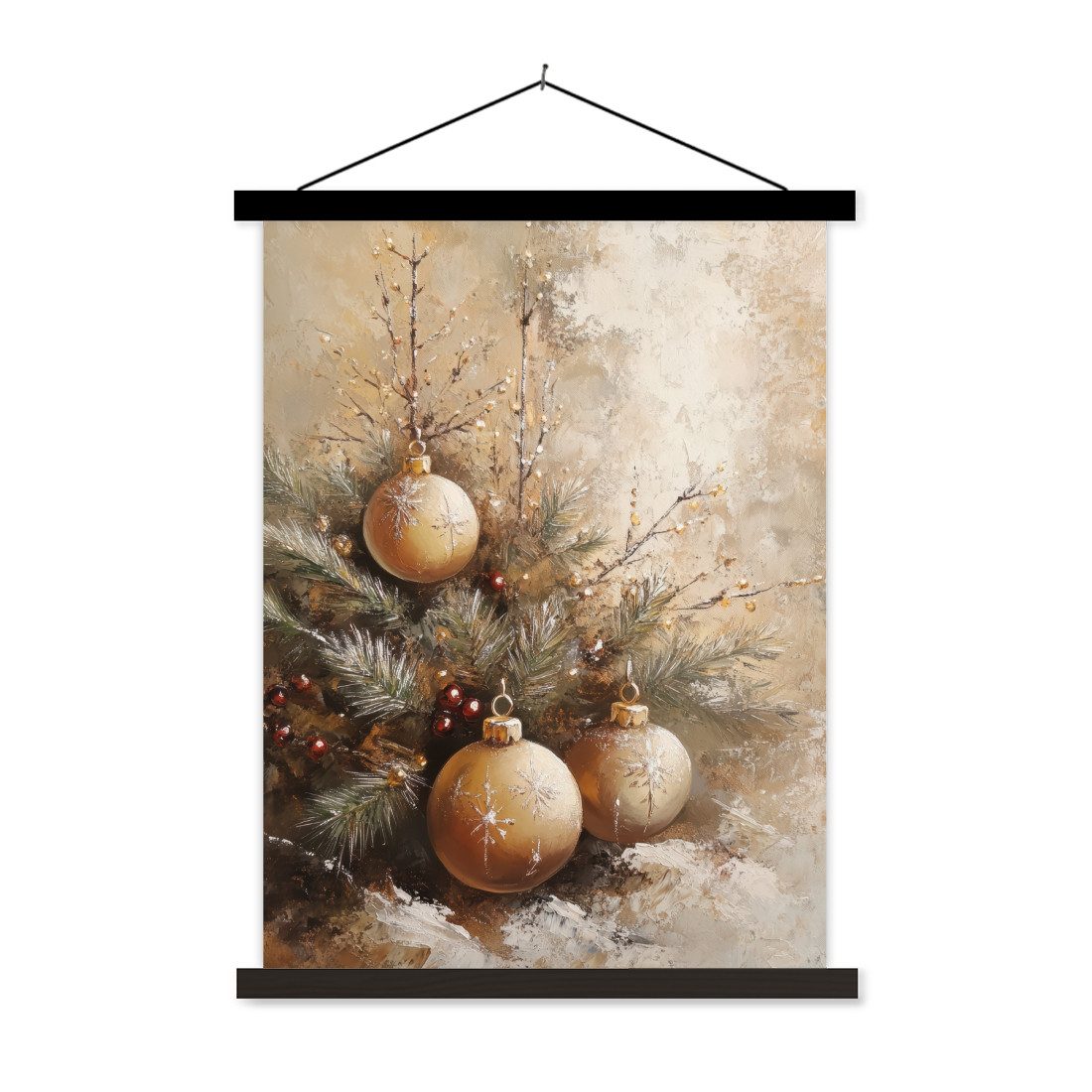 MuchoWow Poster Weihnachten - Kugeln - günstig online kaufen