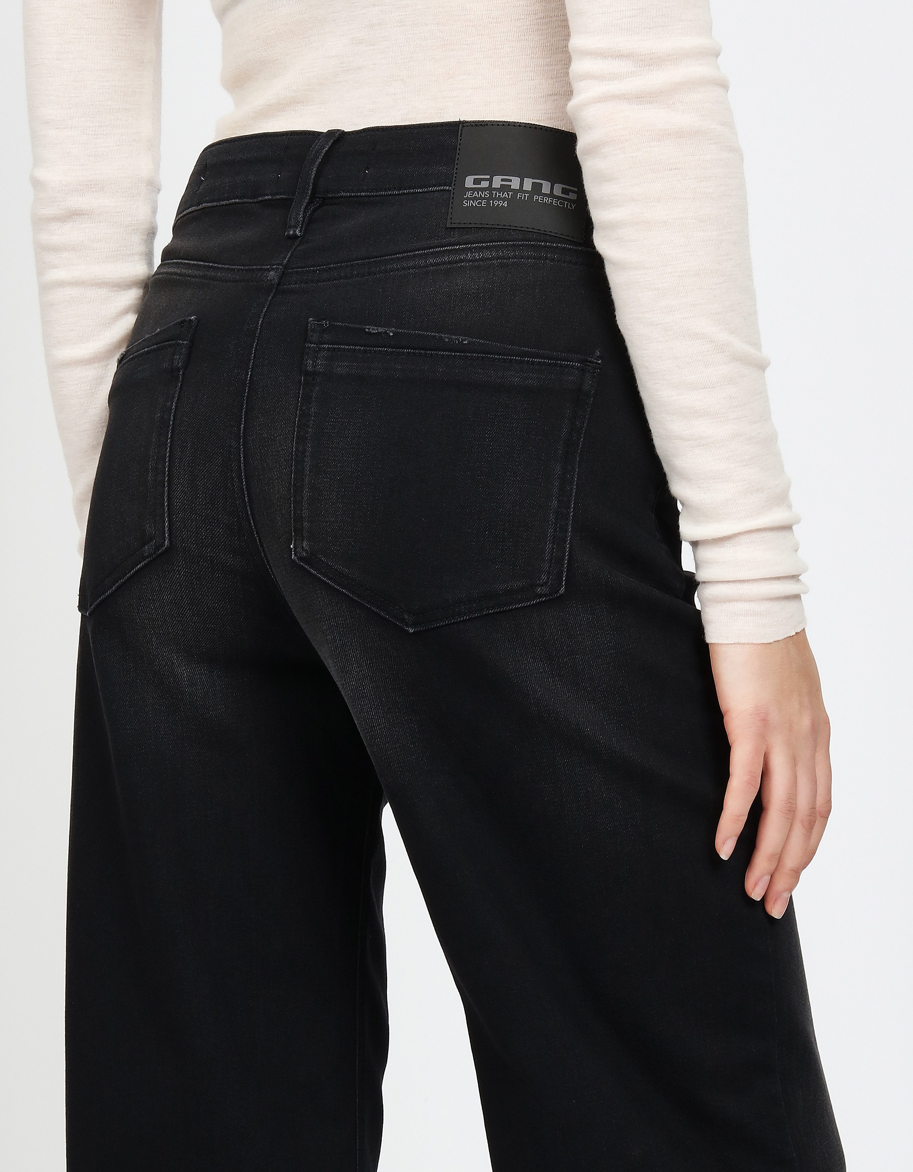 GANG Weite Jeans 94JETTE CULOTTE mit hochgeschlagenem, ausgefranstem Saum, Wide Fit – Bild 4 von 5