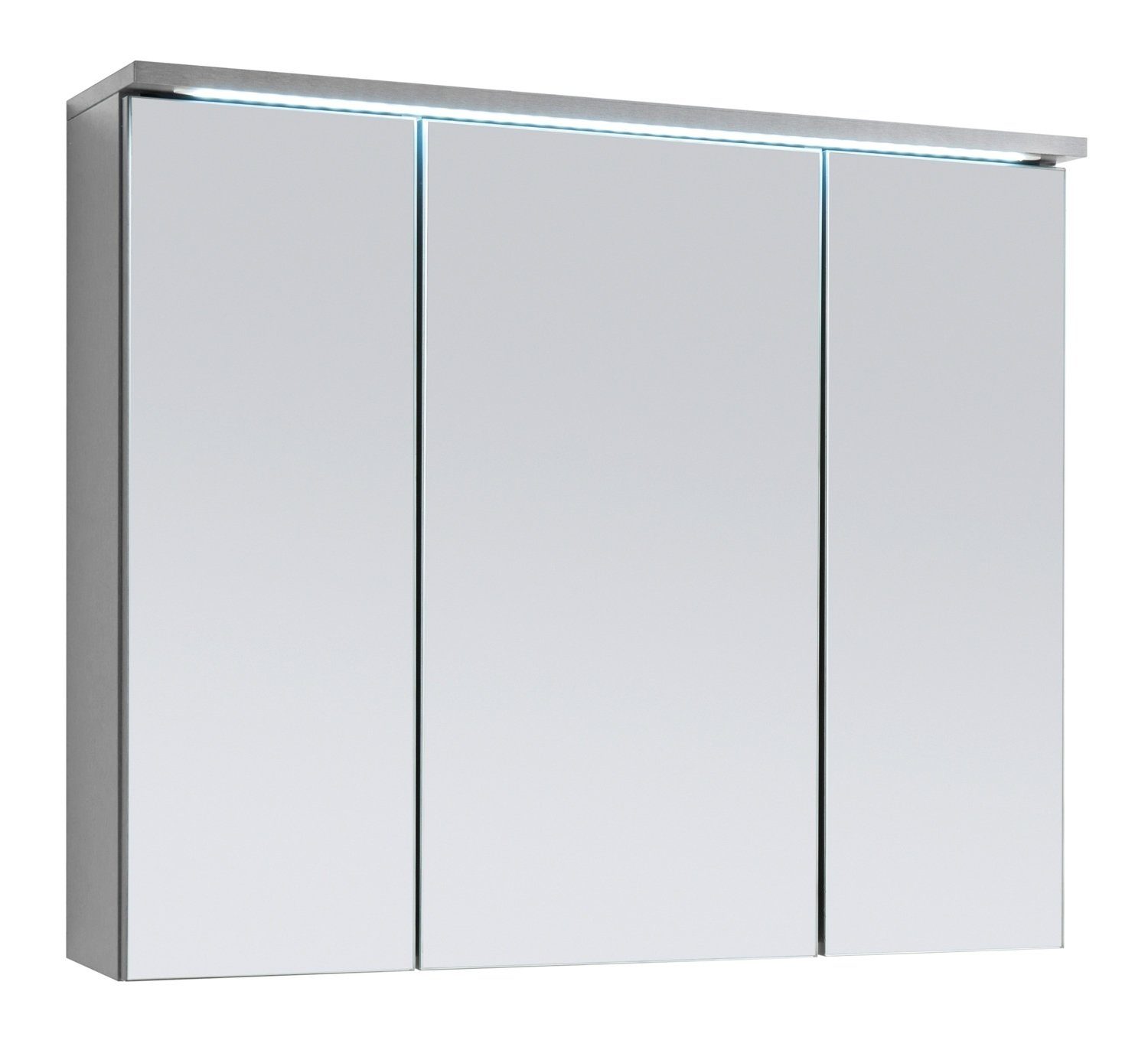 Badezimmerspiegelschrank TWO, B 80 cm, Titanfarben, günstig online kaufen