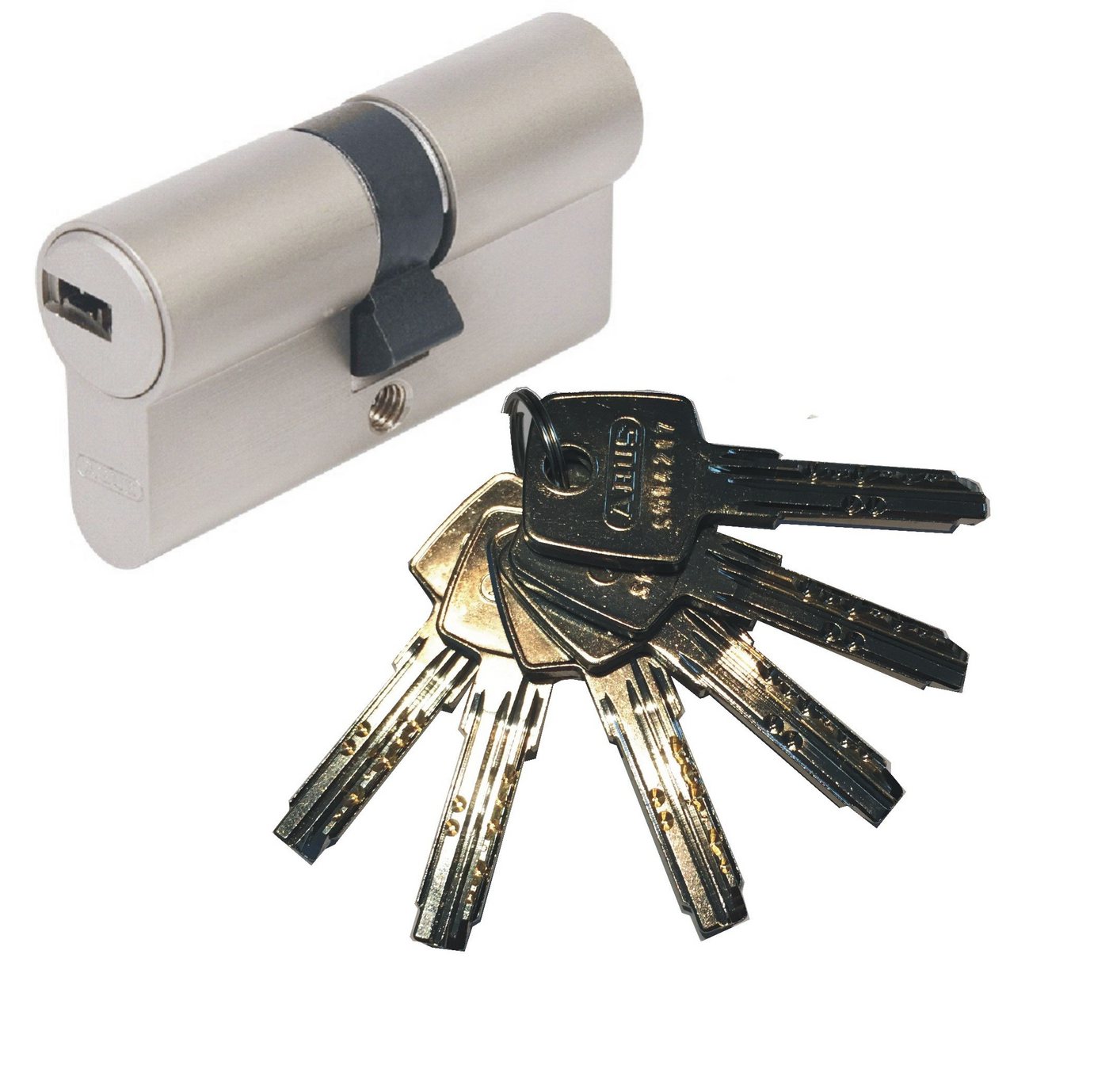 ABUS Profilzylinder ABUS EC550 Doppelzylinder versch. Längen, mit 3-10 Schlüssel, N+G, Verschiedenschließend