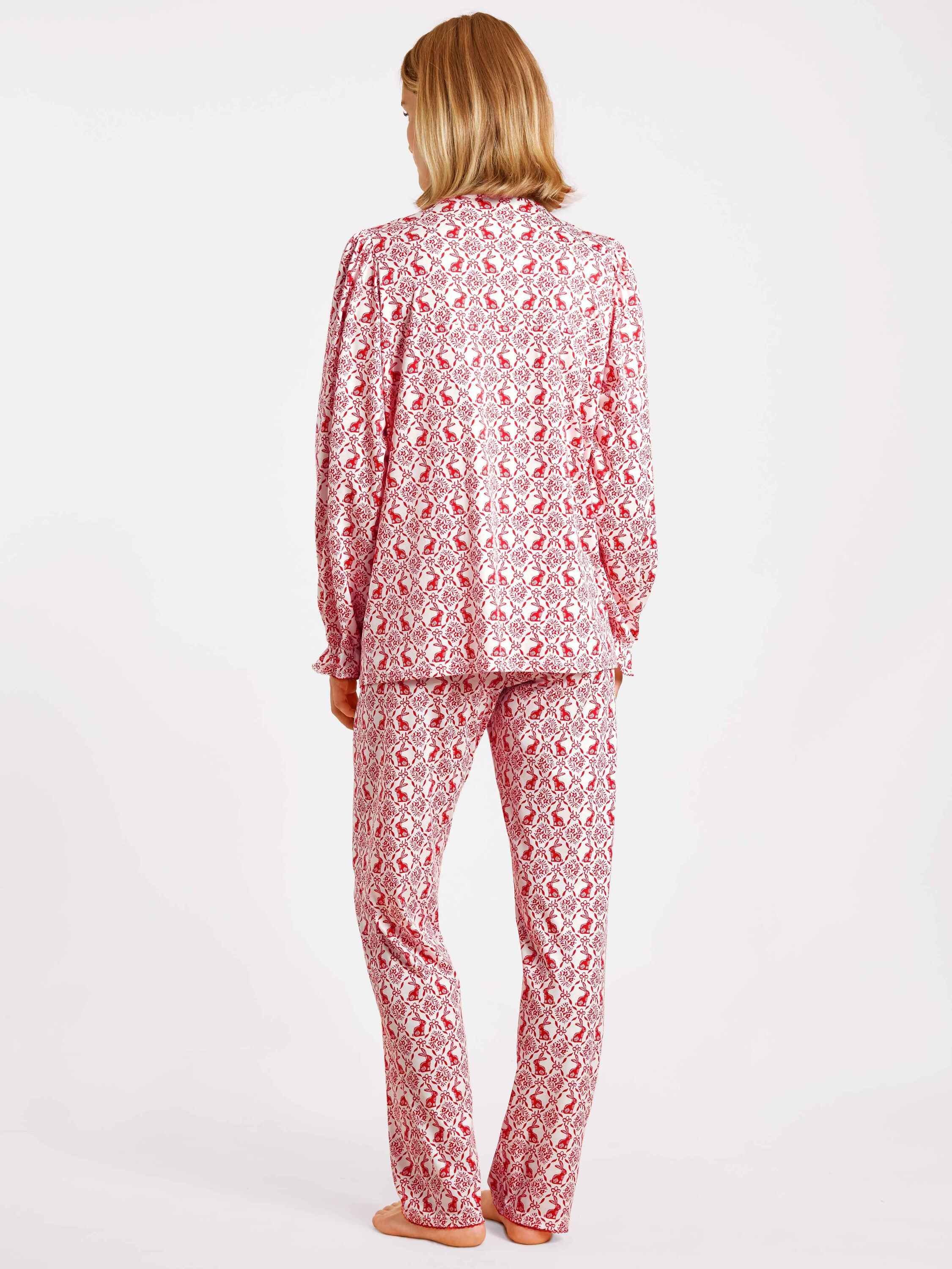 CALIDA Pyjama (2 Pyjama, durchgeknöpft tlg)