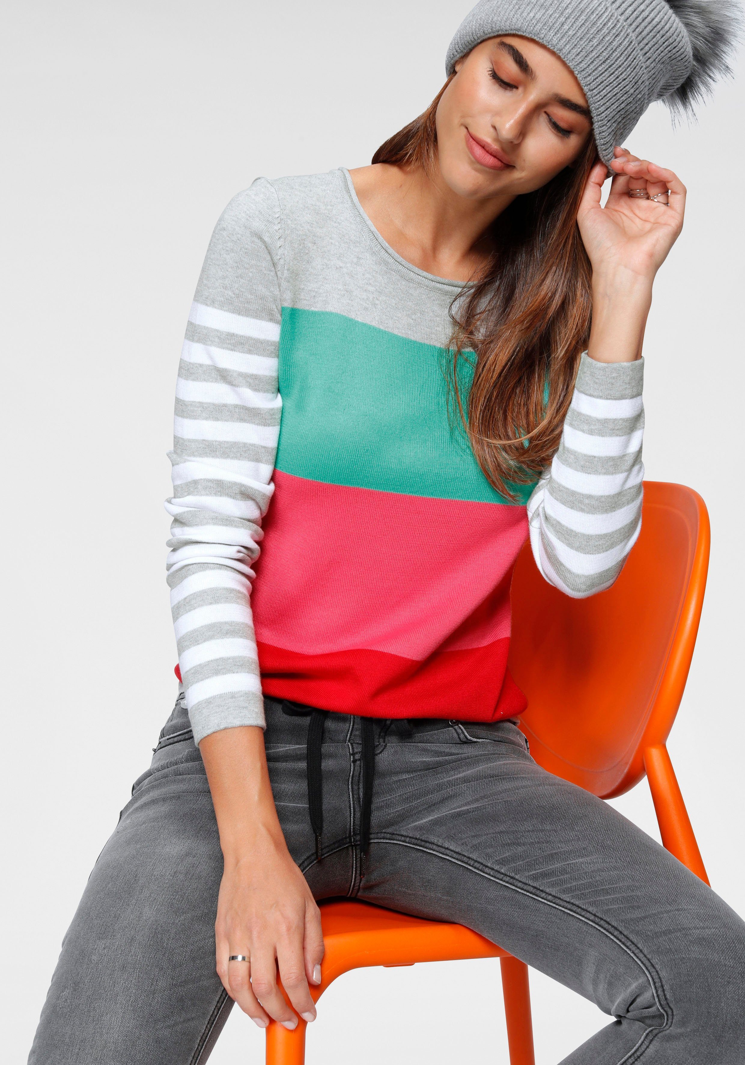 Bunte gestreifte Pullover für Damen online kaufen | OTTO
