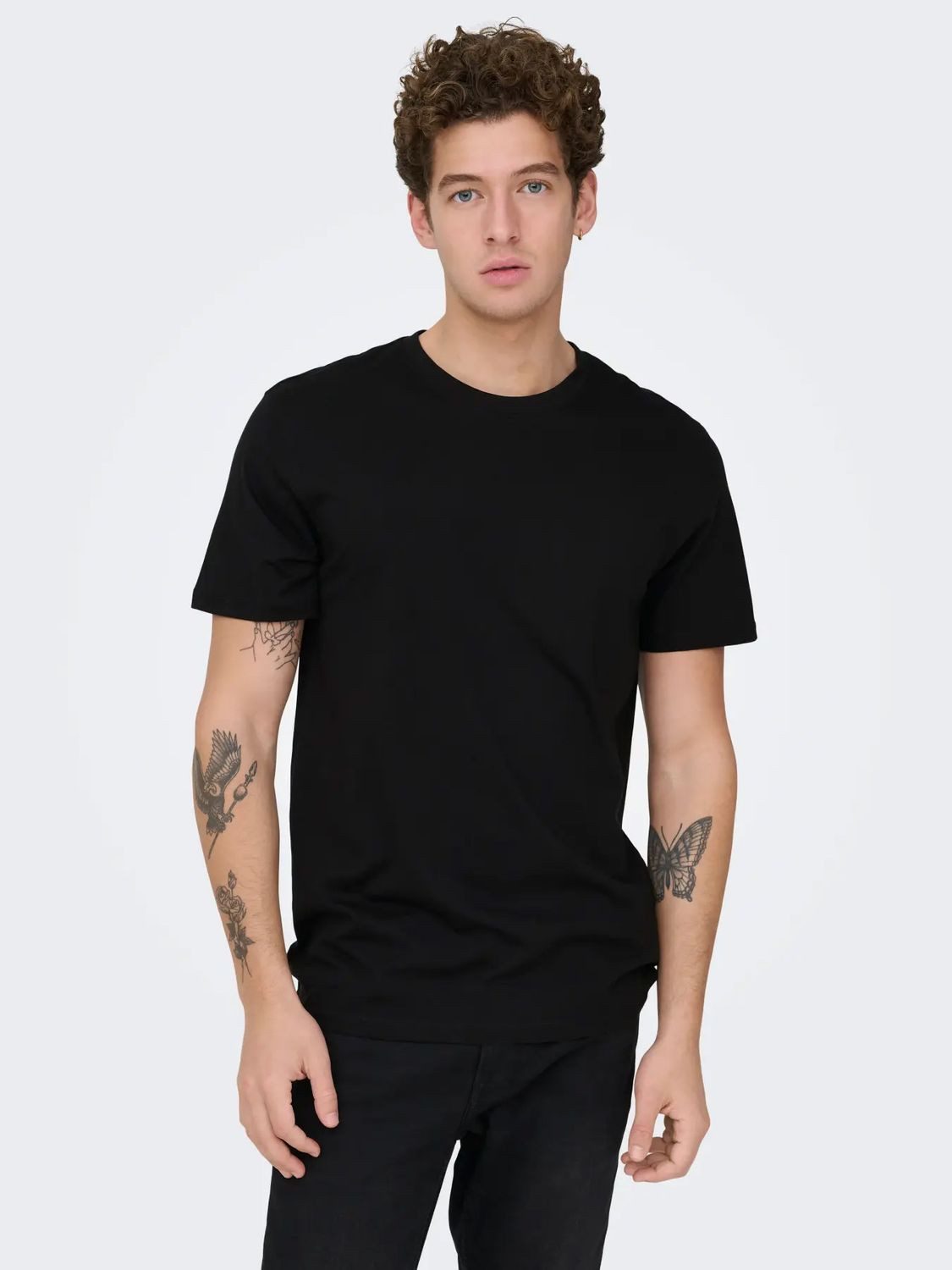 ONLY & SONS T-Shirt ONSMAX (Set) zeitloses Basic-T-Shirt, normal geschnitten im 2er Sparpack