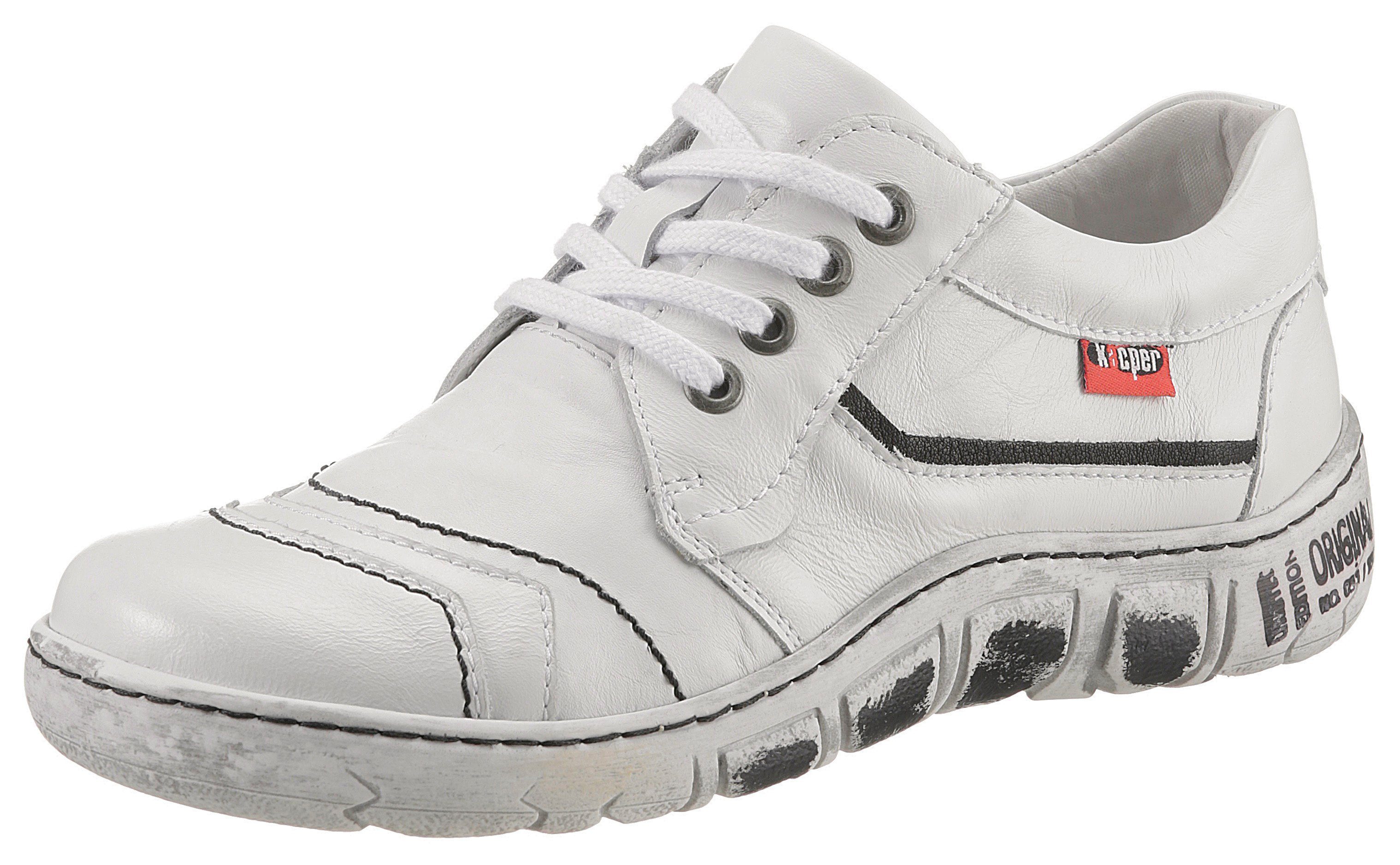 KACPER Schnürschuh mit gepolstertem Schaftrand, Freizeitschuh, Halbschuh, Schnürschuh