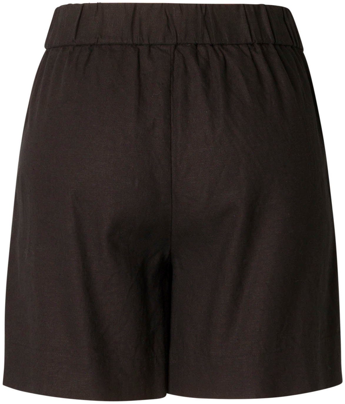 Base Level Curvy Relaxshorts YARDAN Sommerhose aus Leinen und Viskose und mit elastischem Bund