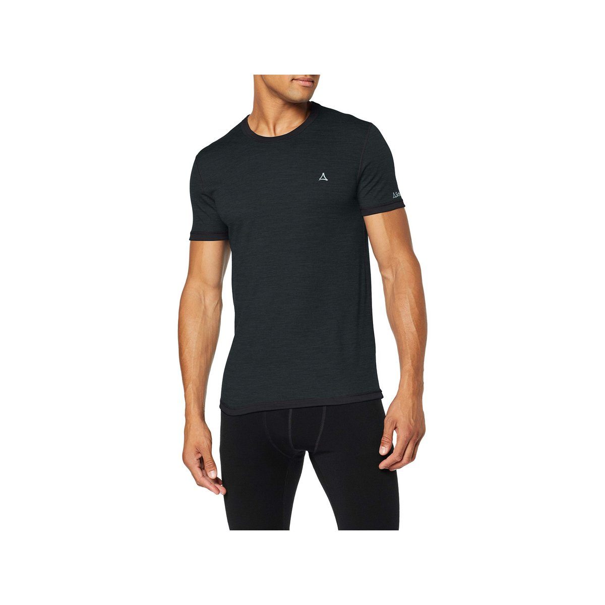 Schöffel T-Shirt schwarz passform textil (1-tlg)