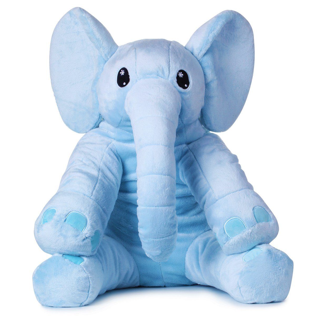 Corimori Kuscheltier XXL Großer Plüsch Elefant 55 cm für Kleinkinder (Packung), Stofftier, Kinder Baby Jungen Mädchen, 55cm, Blau