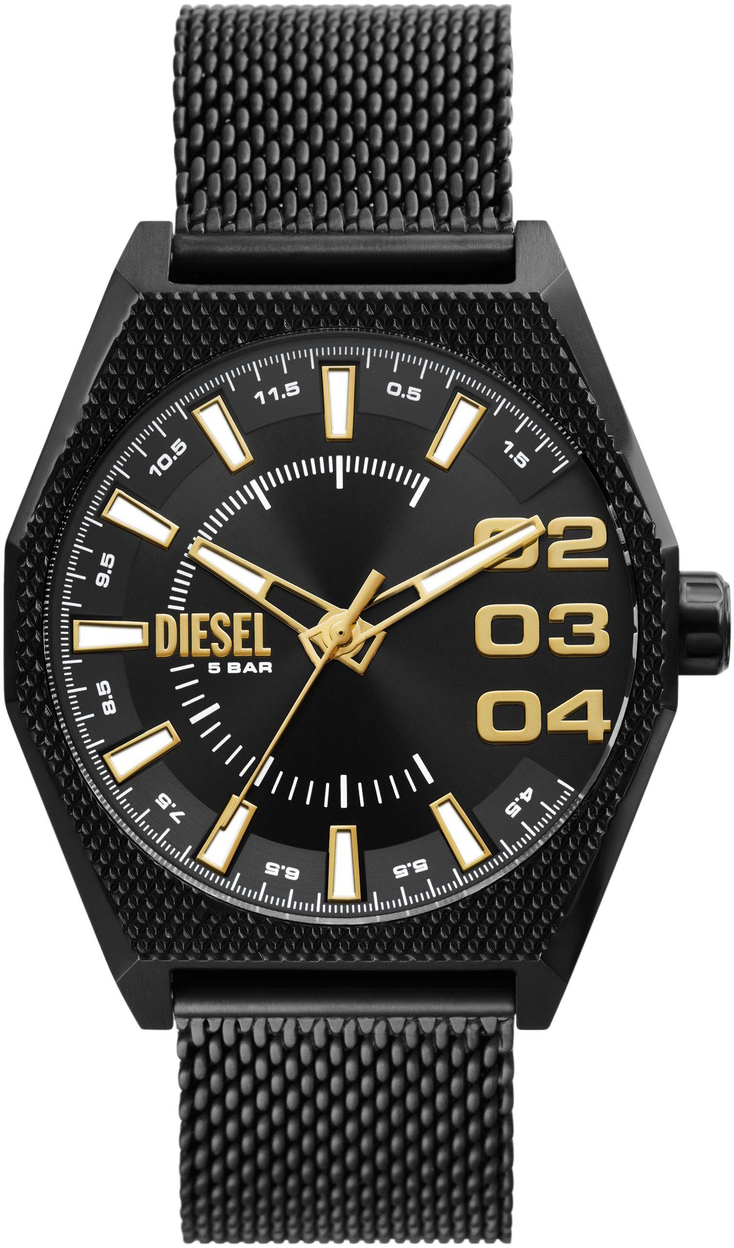 Diesel Quarzuhr SCRAPER, DZ2194, Armbanduhr, Herrenuhr