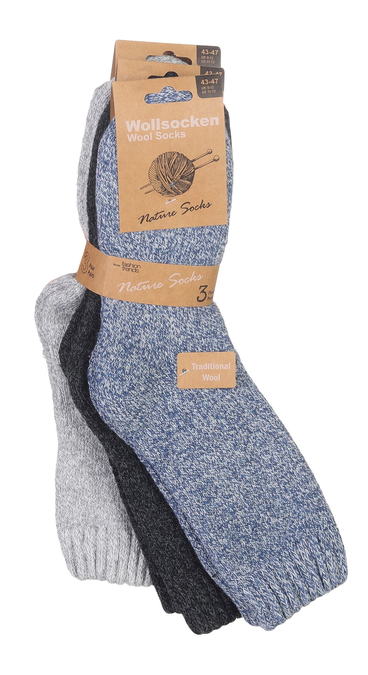 simaranda Funktionssocken Herren Socken 213 39-42 Blau Dunkelgrau Hellgrau günstig online kaufen