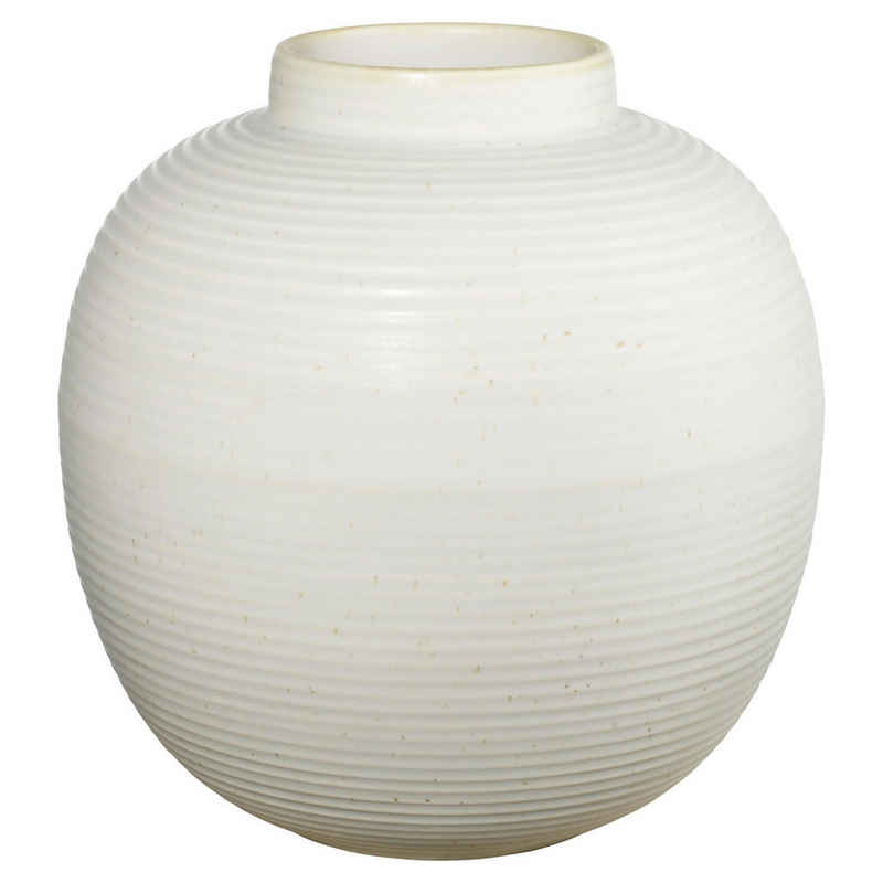 ASA SELECTION Tischvase JAPANDI HOME, H 22 cm, Weiß, Steingut, (1 St)