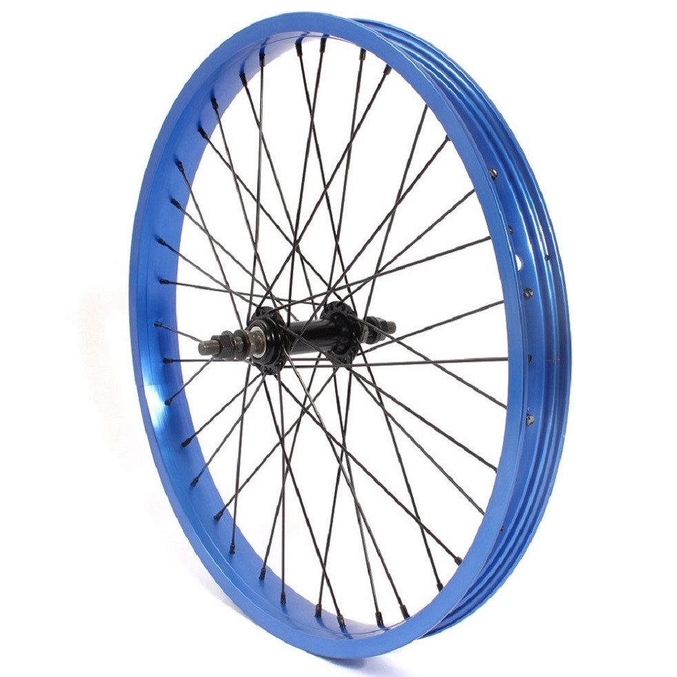 KHEbikes Fahrrad-Laufrad KHE BMX Vorderrad PRISM 20 Zoll Blau – stabil & leicht, BMX