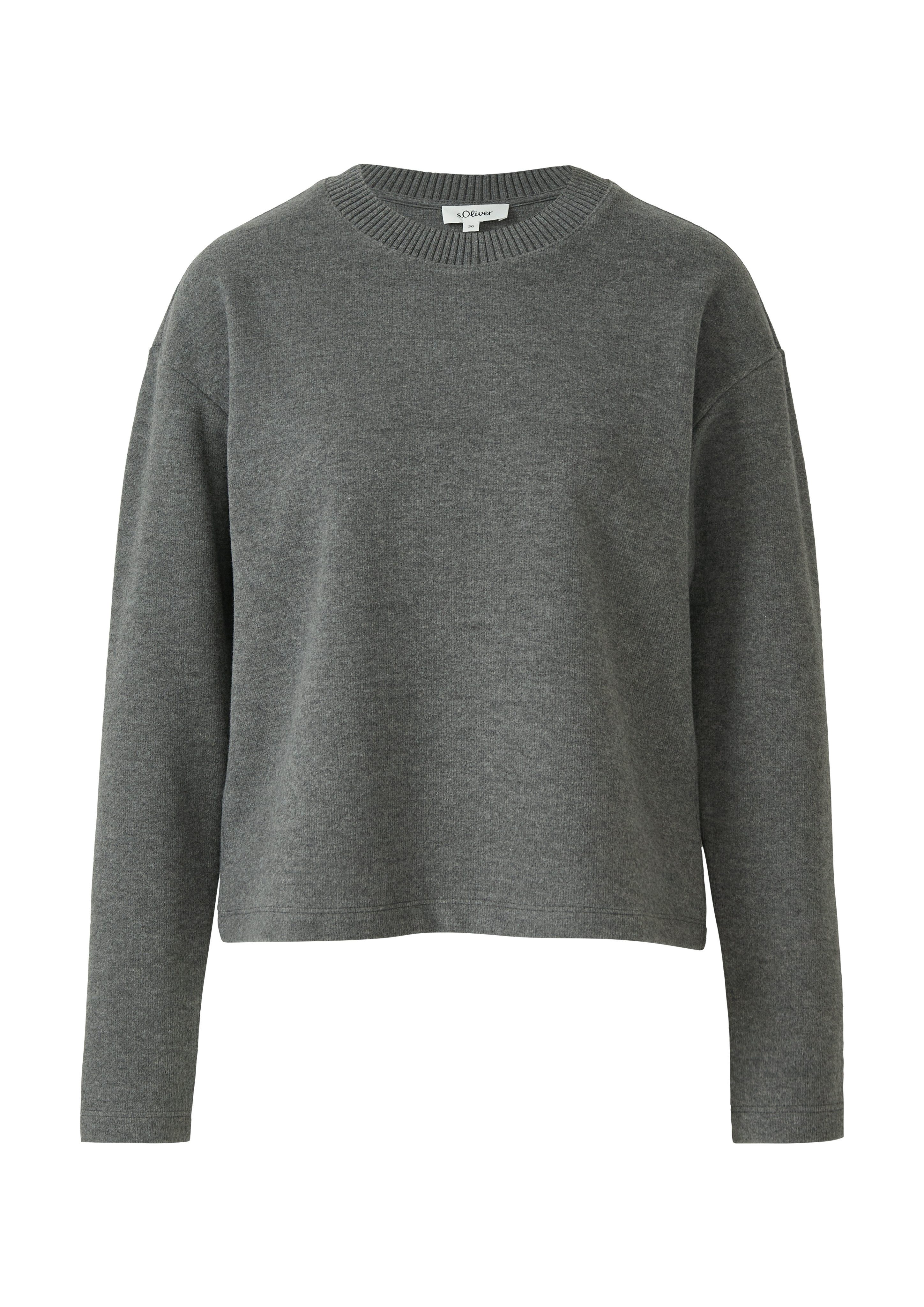s.Oliver Sweatshirt mit Rippblende