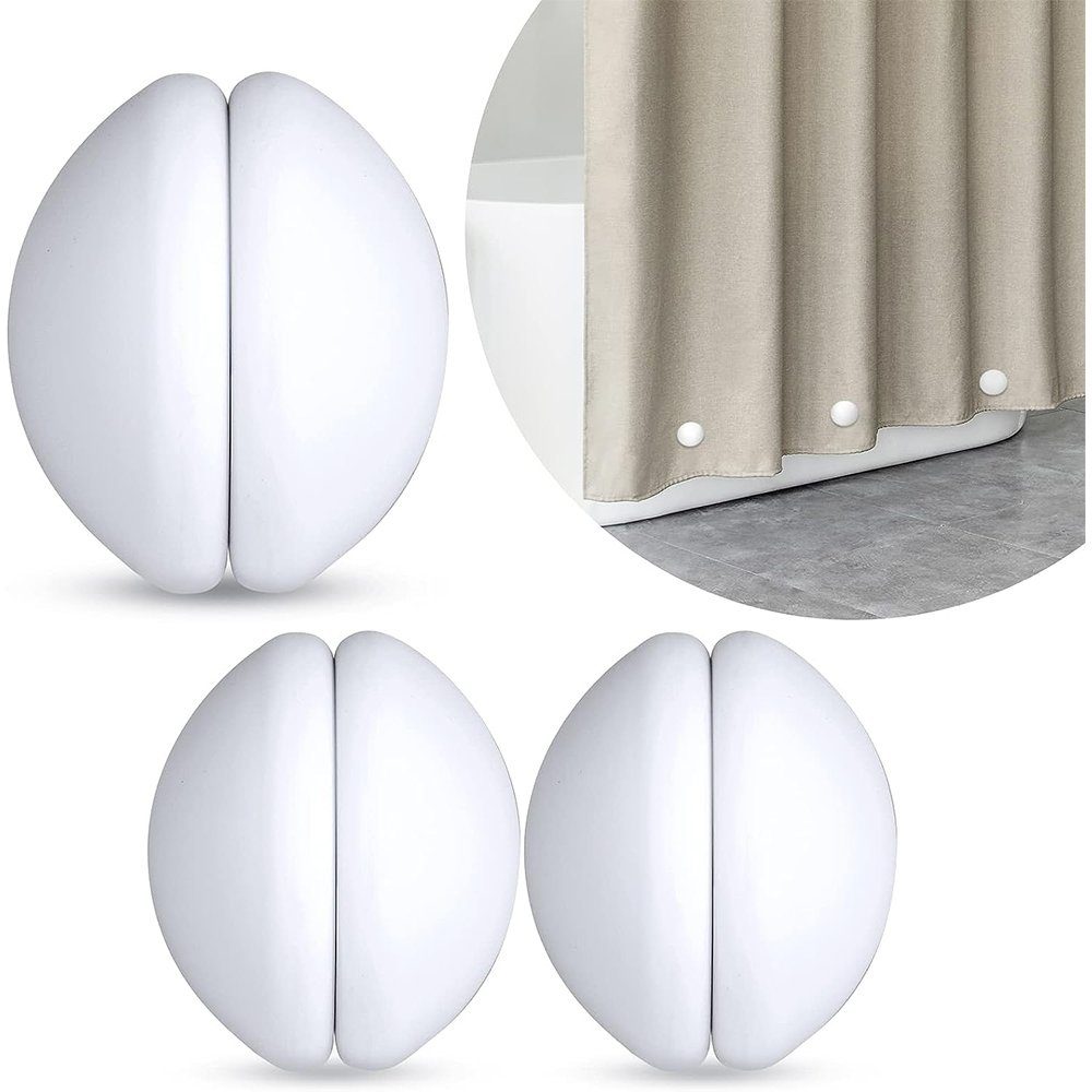 FELIXLEO Duschrollo Duschvorhang-Gewichte silikonbeschichtete Starke Duschv günstig online kaufen